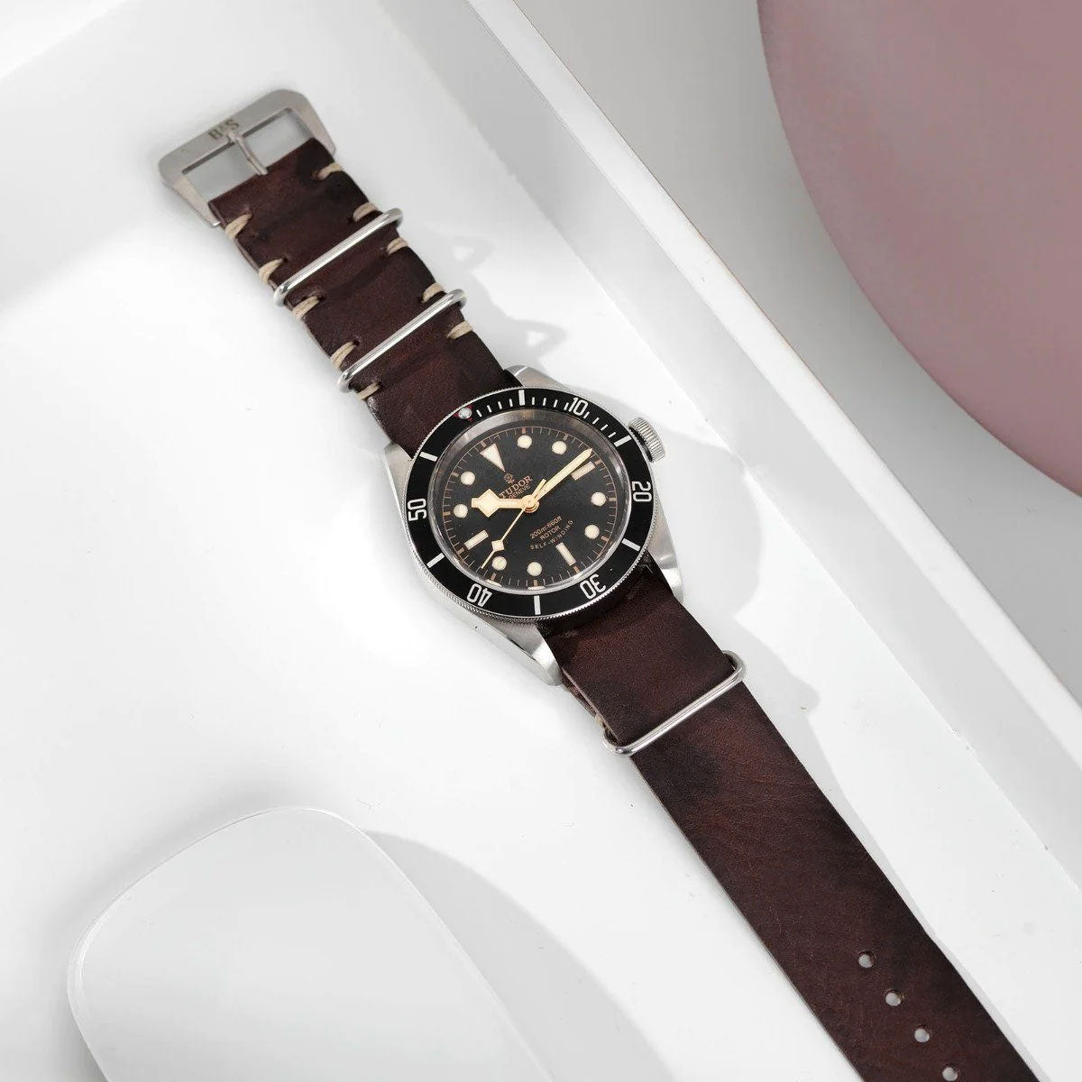Nato Lumberjack Leder Uhrenarmband