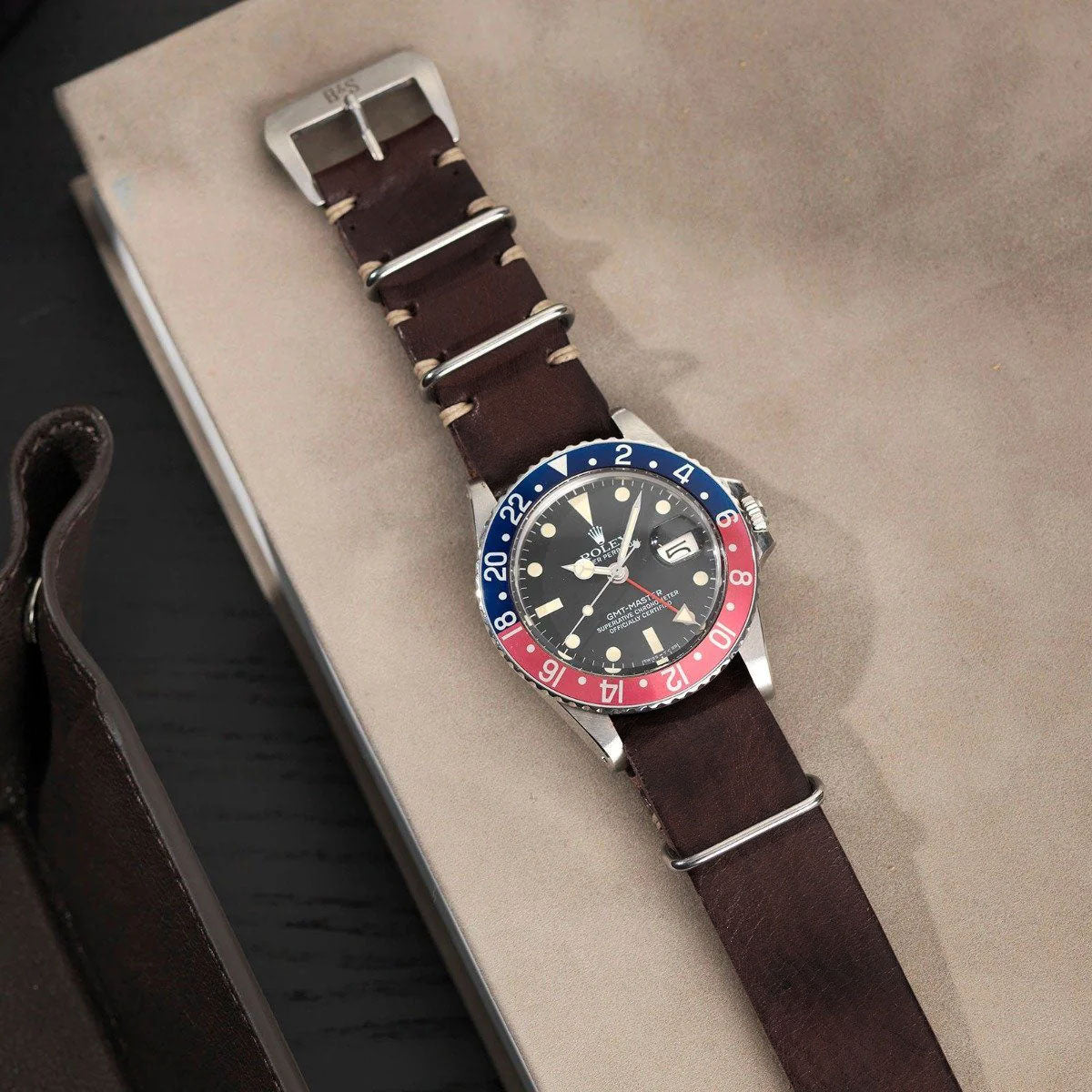 Nato Lumberjack Leder Uhrenarmband