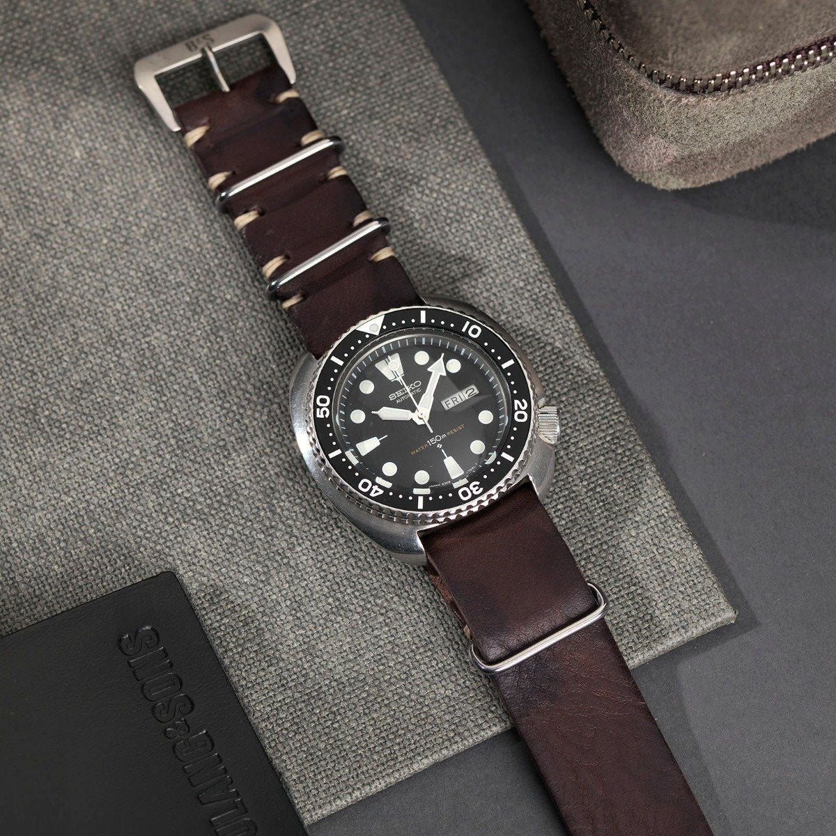 Nato Lumberjack Leder Uhrenarmband
