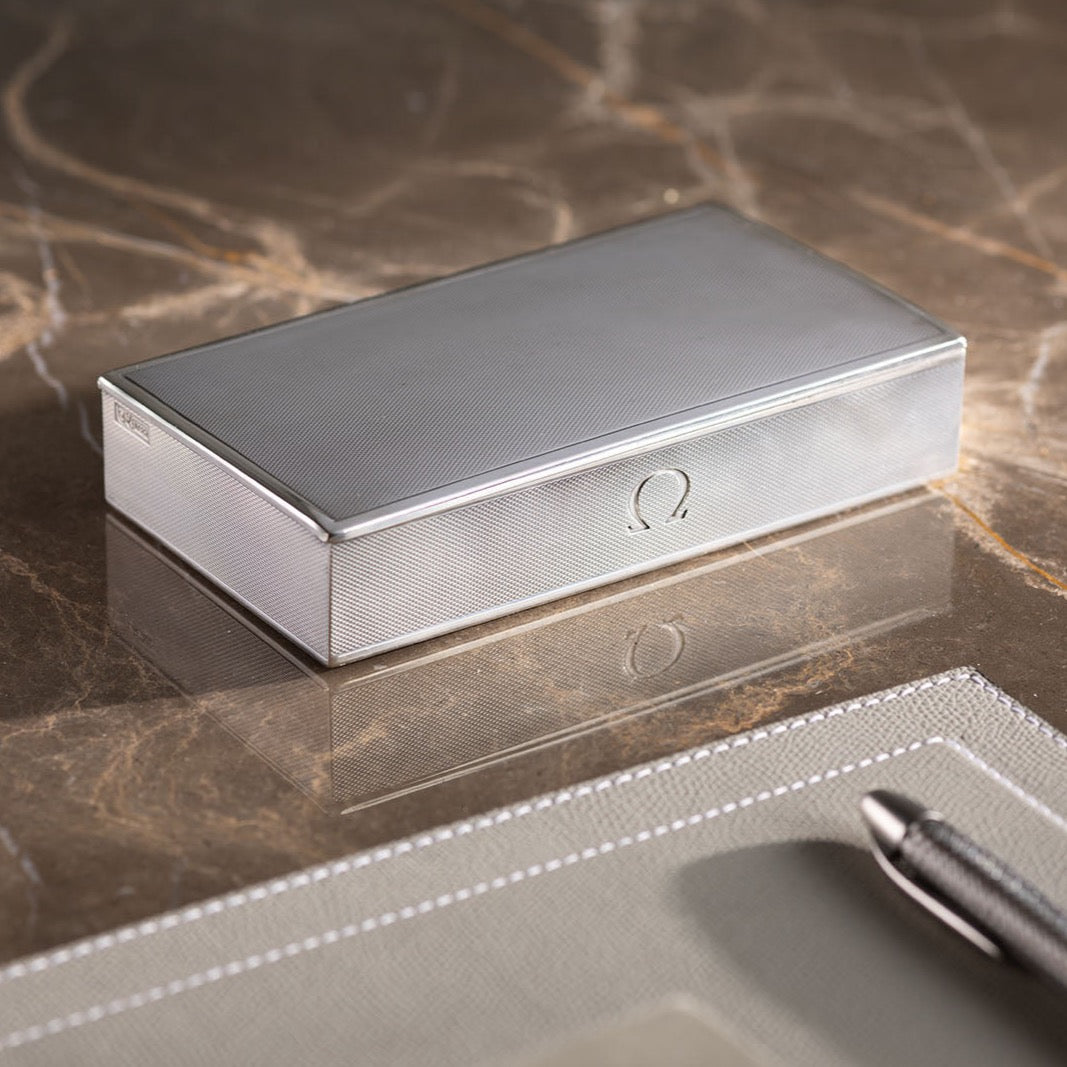 1950s Omega Sterling Silver Casket Box