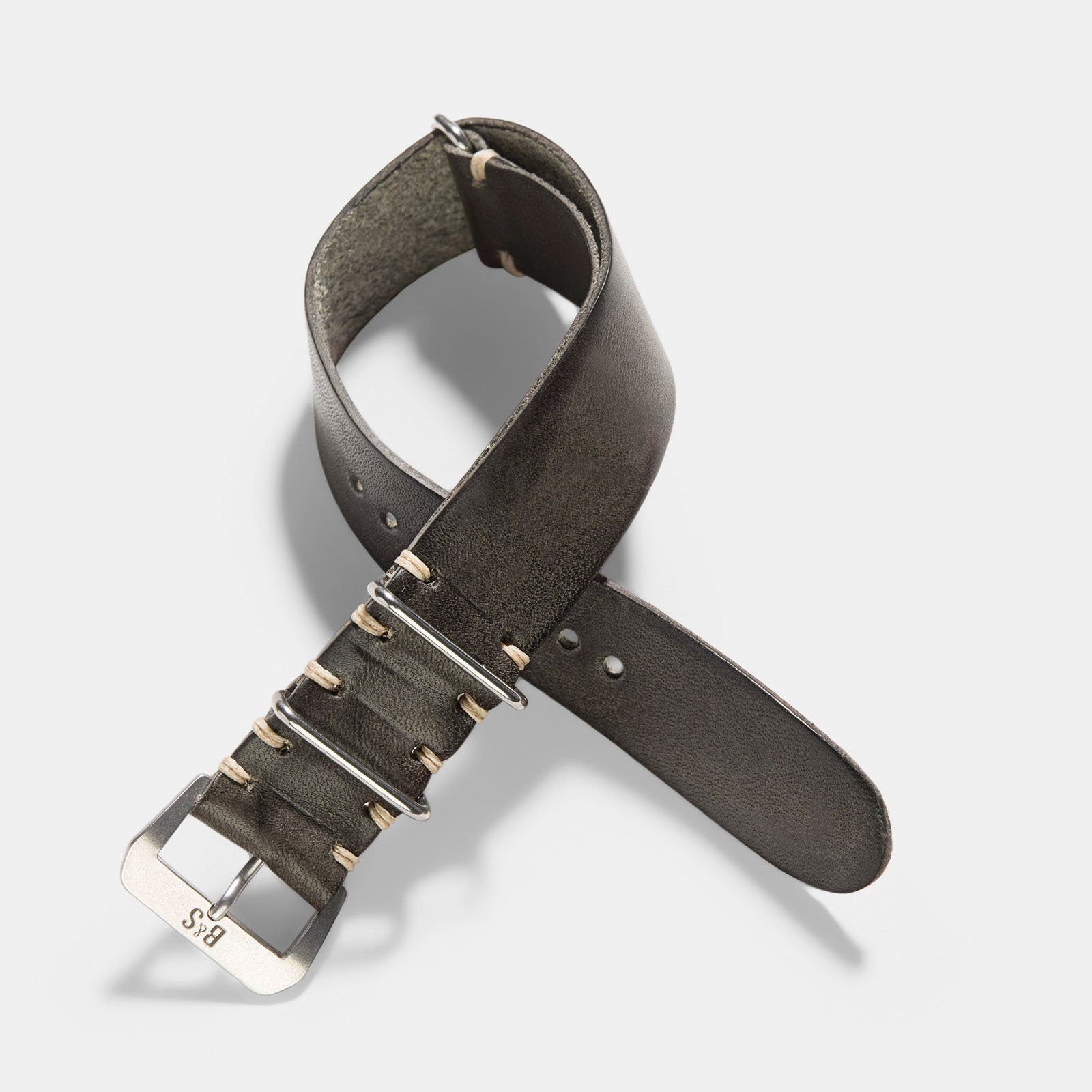 Nato Piombo Leder Uhrenarmband