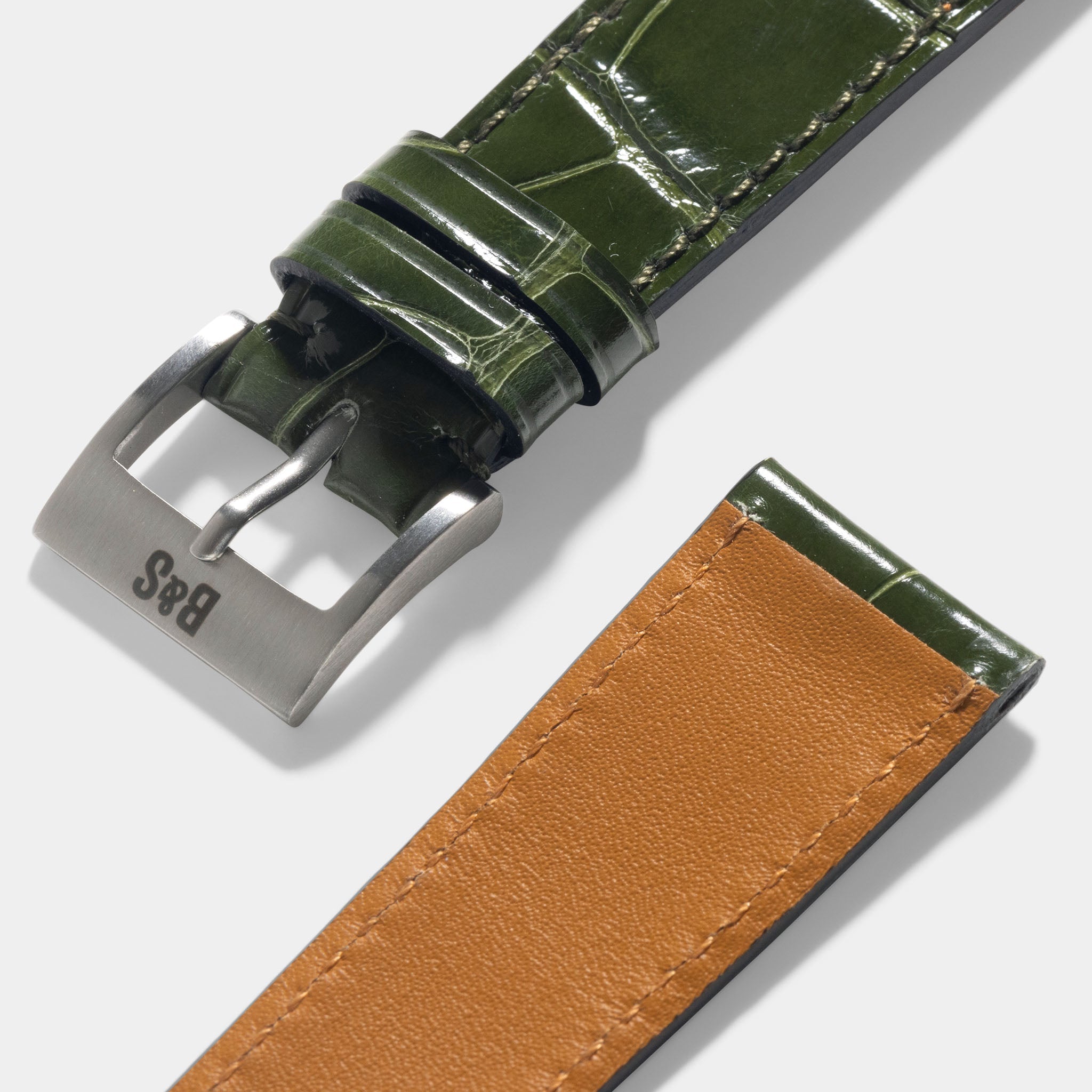 Premium Alligatorleder Uhrenarmband für Rolex Uhren