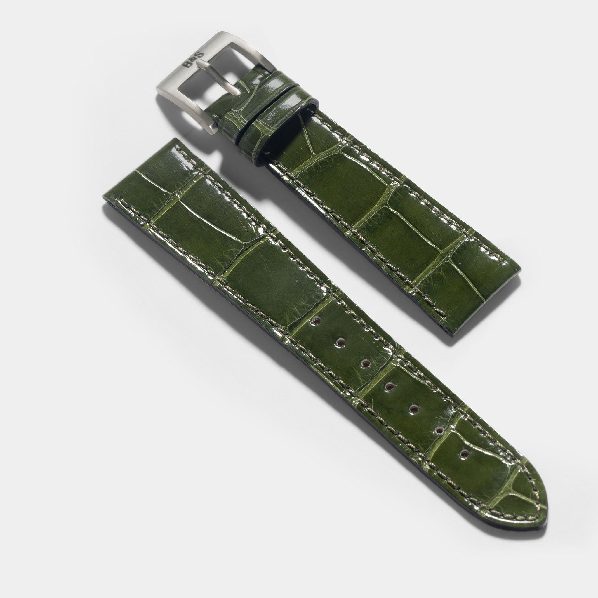 Premium Alligatorleder Uhrenarmband für Luxusuhren
