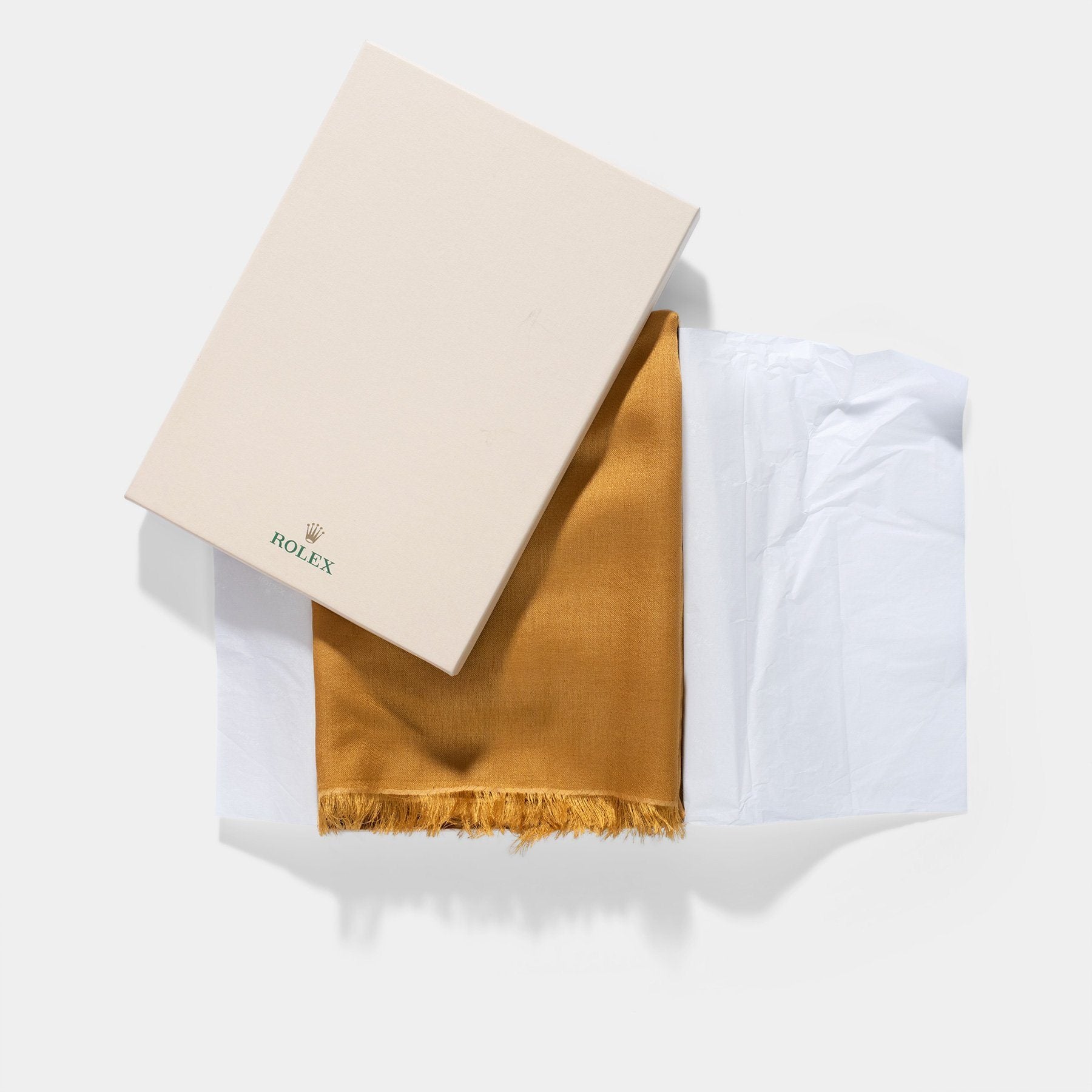 ROLEX CASHMERE AND SILK SCARF