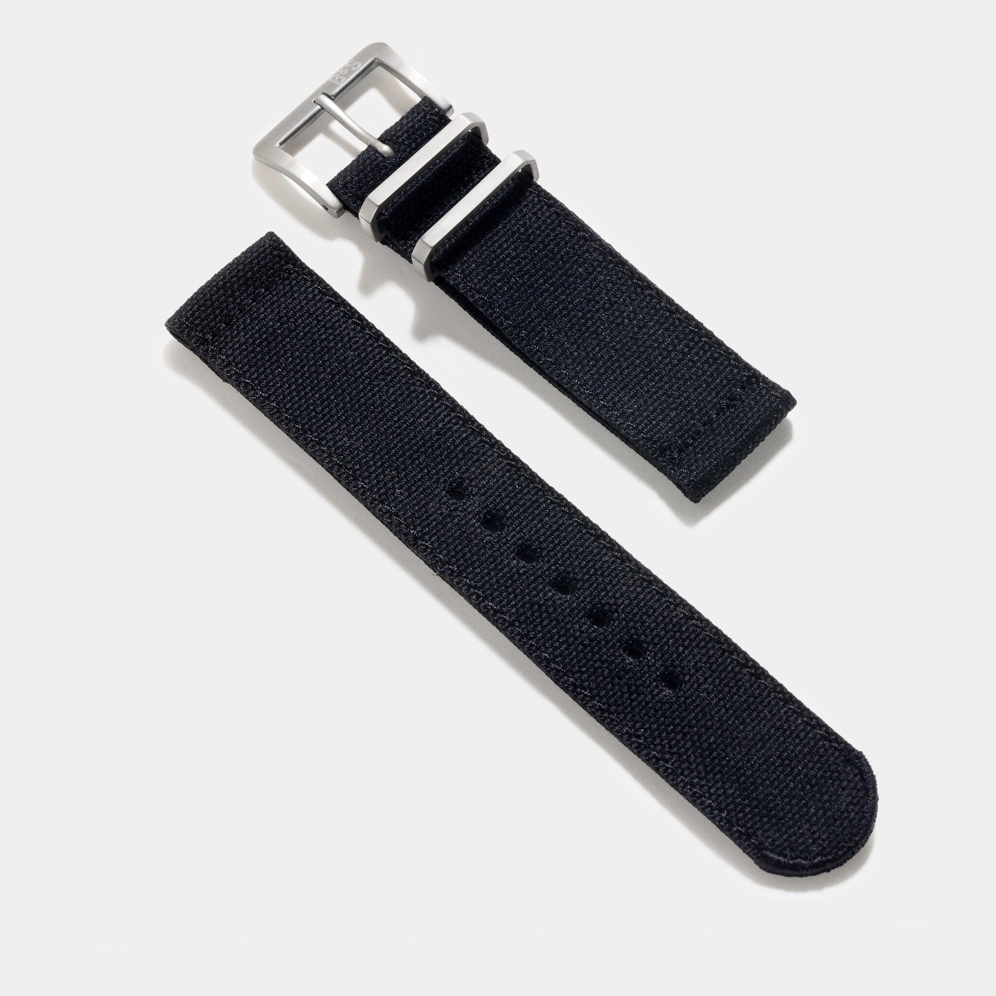 Safari Canvas Uhrenarmband Schwarz
