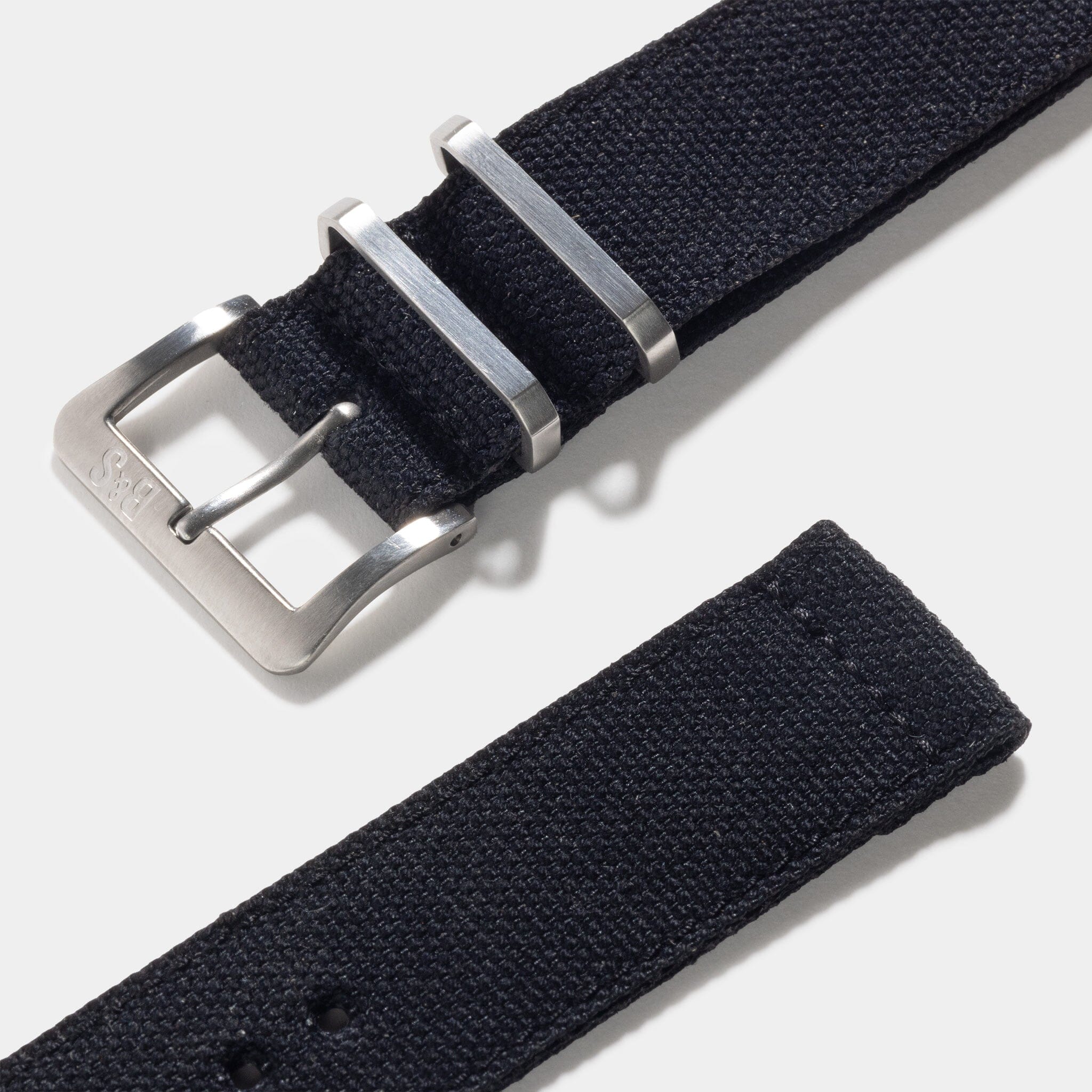 Safari Canvas Uhrenarmband Schwarz