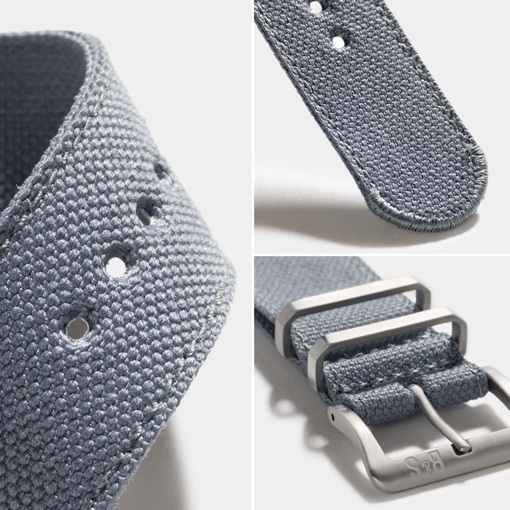Safari Canvas Uhrenarmband Grau