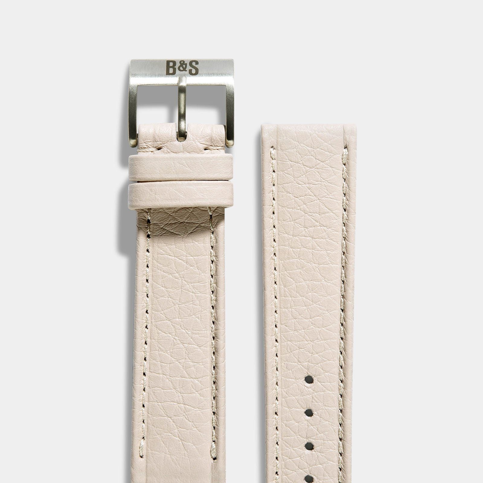Heritage Creme Taurillon Leder Uhrenarmband