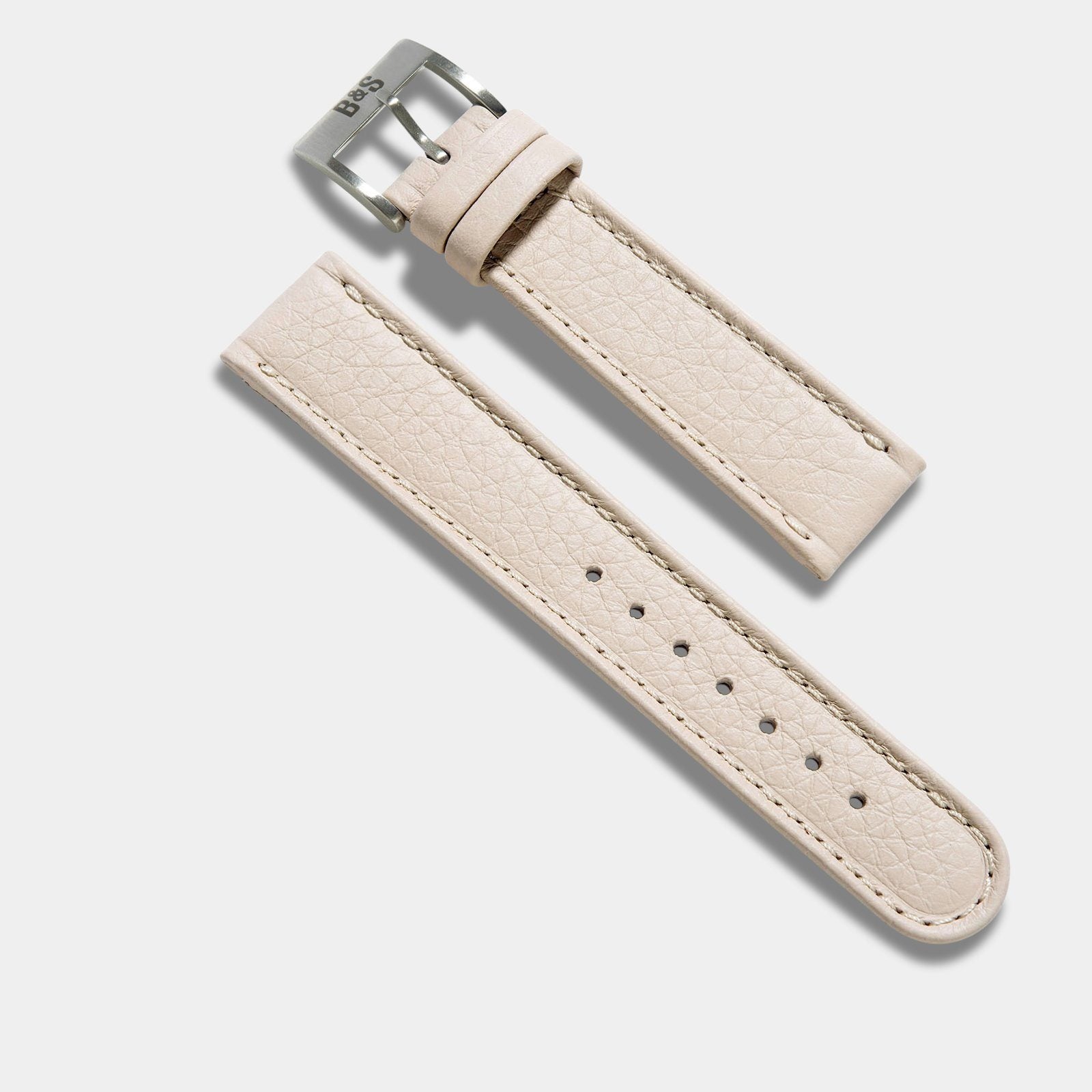 Heritage Creme Taurillon Leder Uhrenarmband