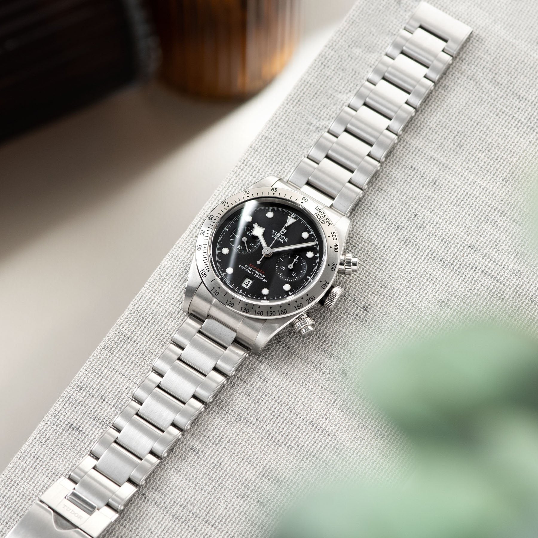Tudor Black Bay Chronograph Steel Full Set with Steel rivet bracelet
