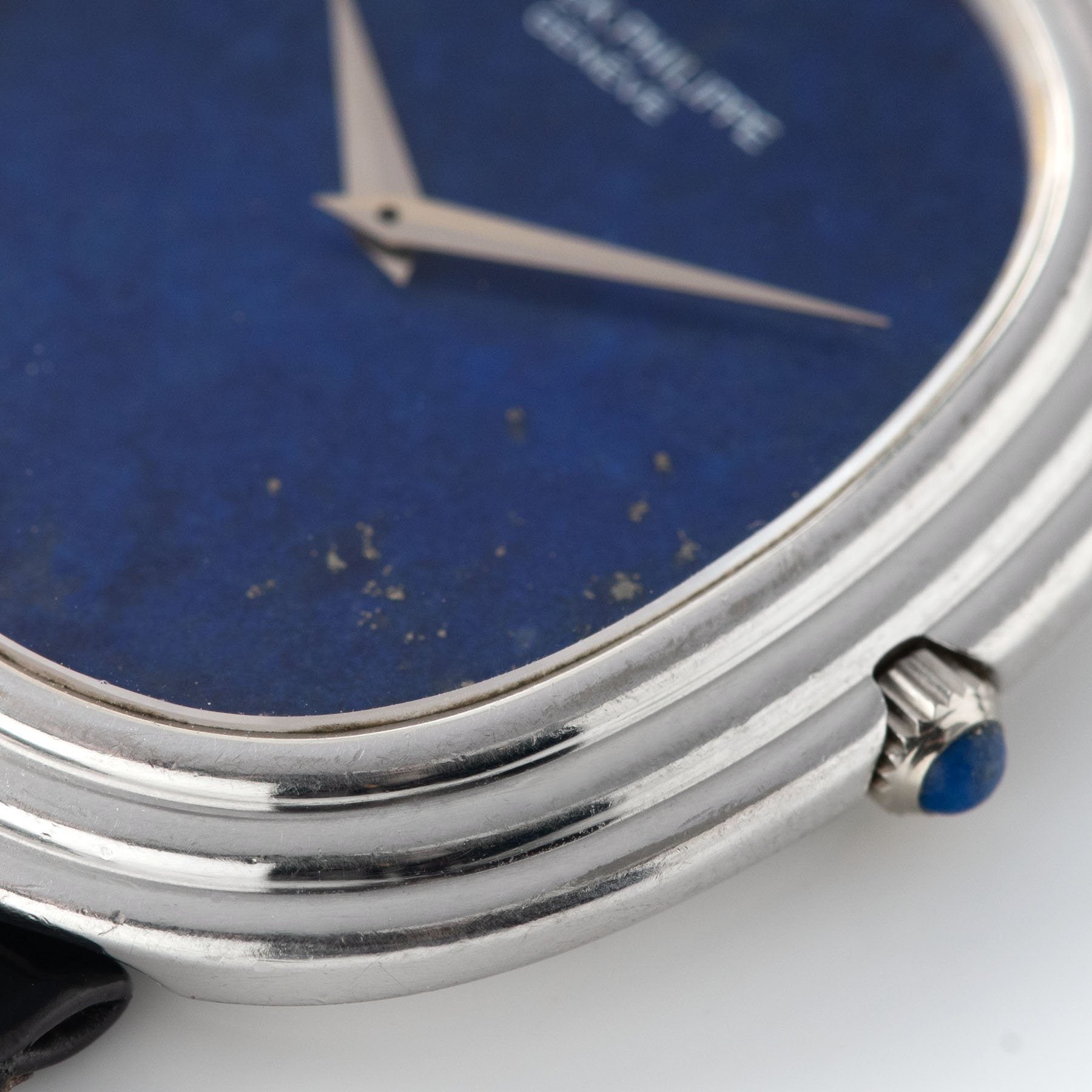 Patek Philippe Ellipse White Gold Lapis Dial Ref 3634