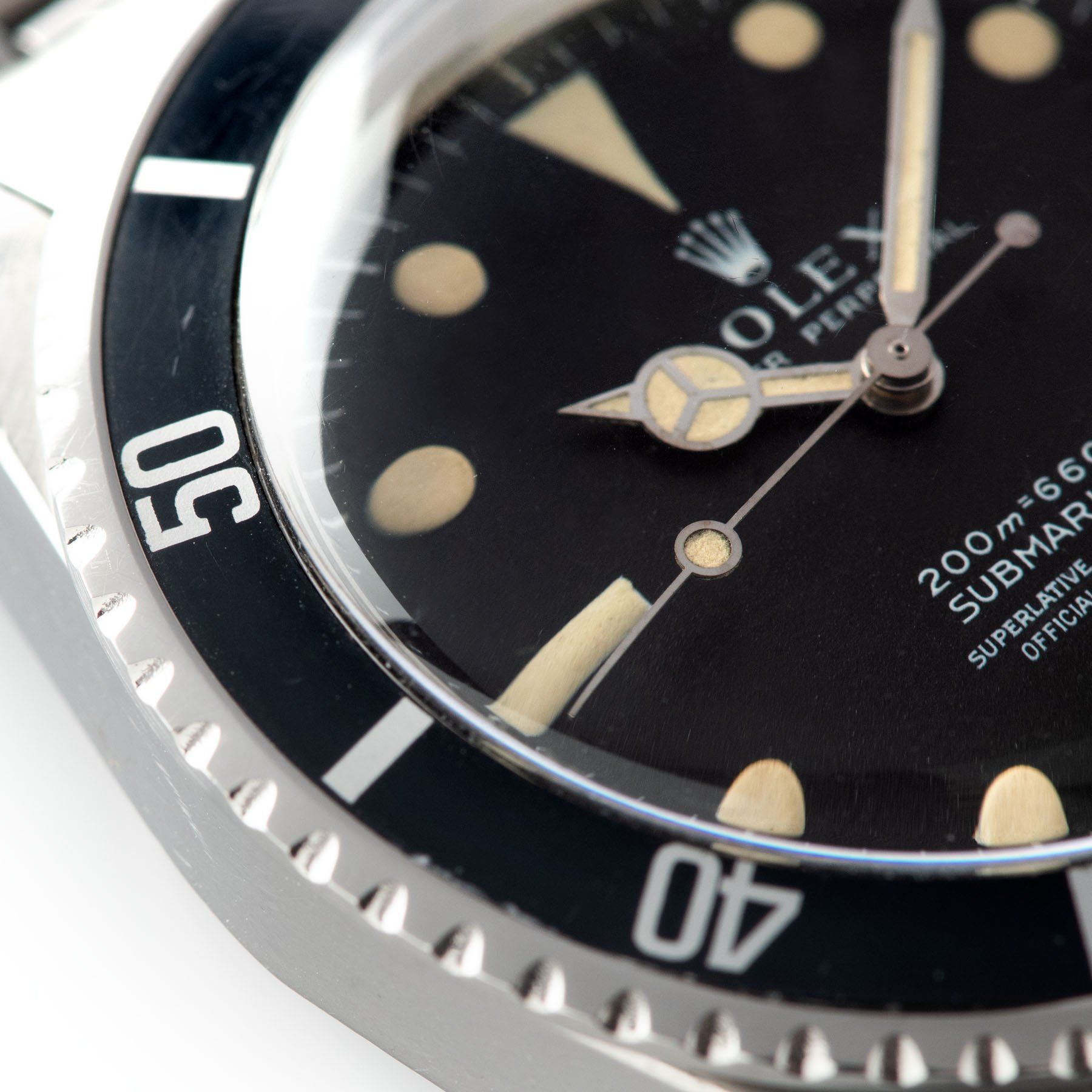 Rolex Submariner 5512 Meters-First Matte Dial with Fat font faded to navy blue insert
