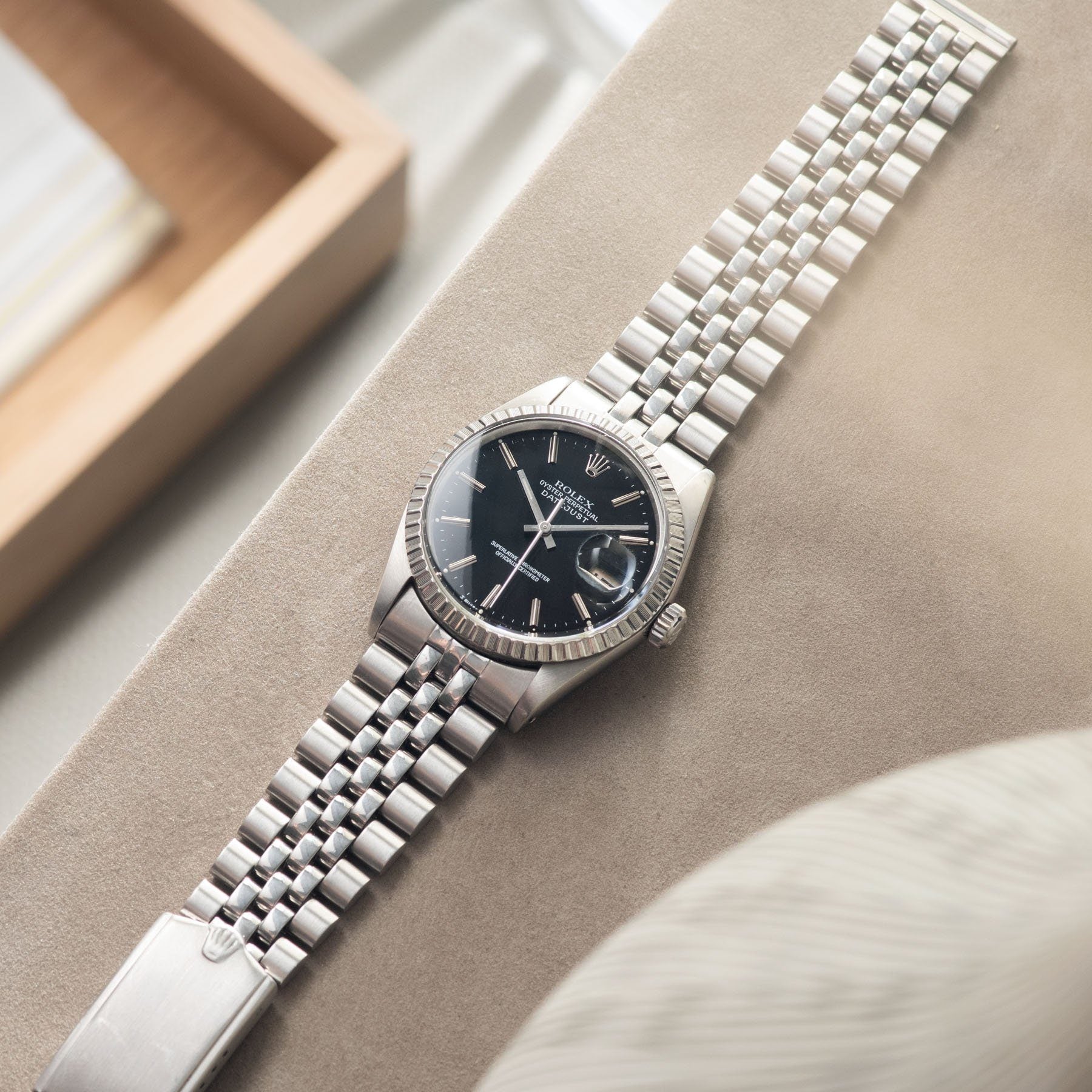 Rolex Datejust Black dial ref 16030