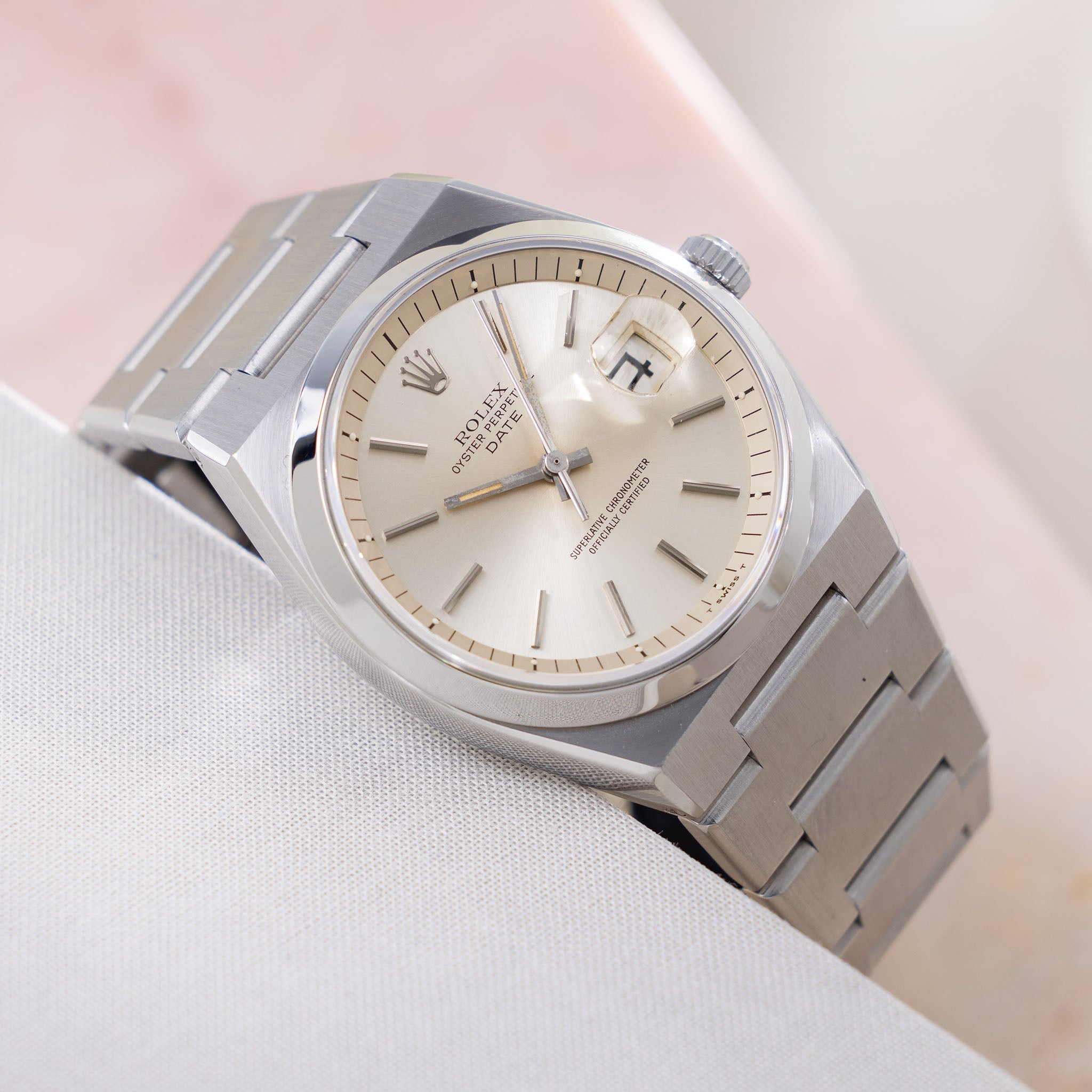 Rolex Oyster Perpetual Date Silver Dial Ref 1530