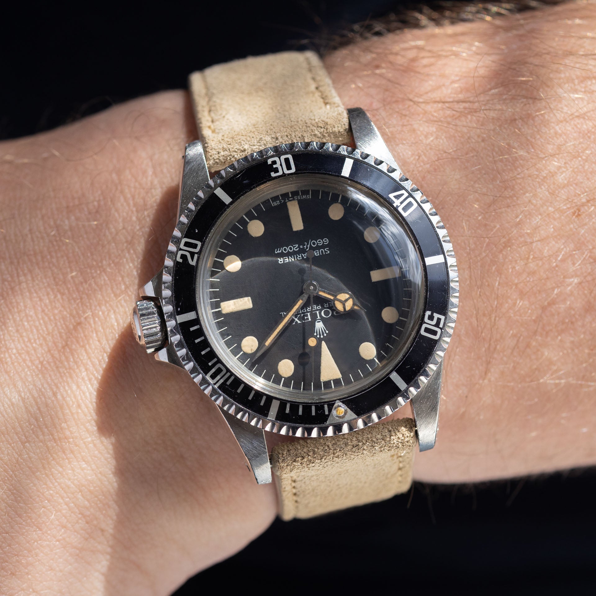 Refined Wheat Wildleder Uhrenarmband