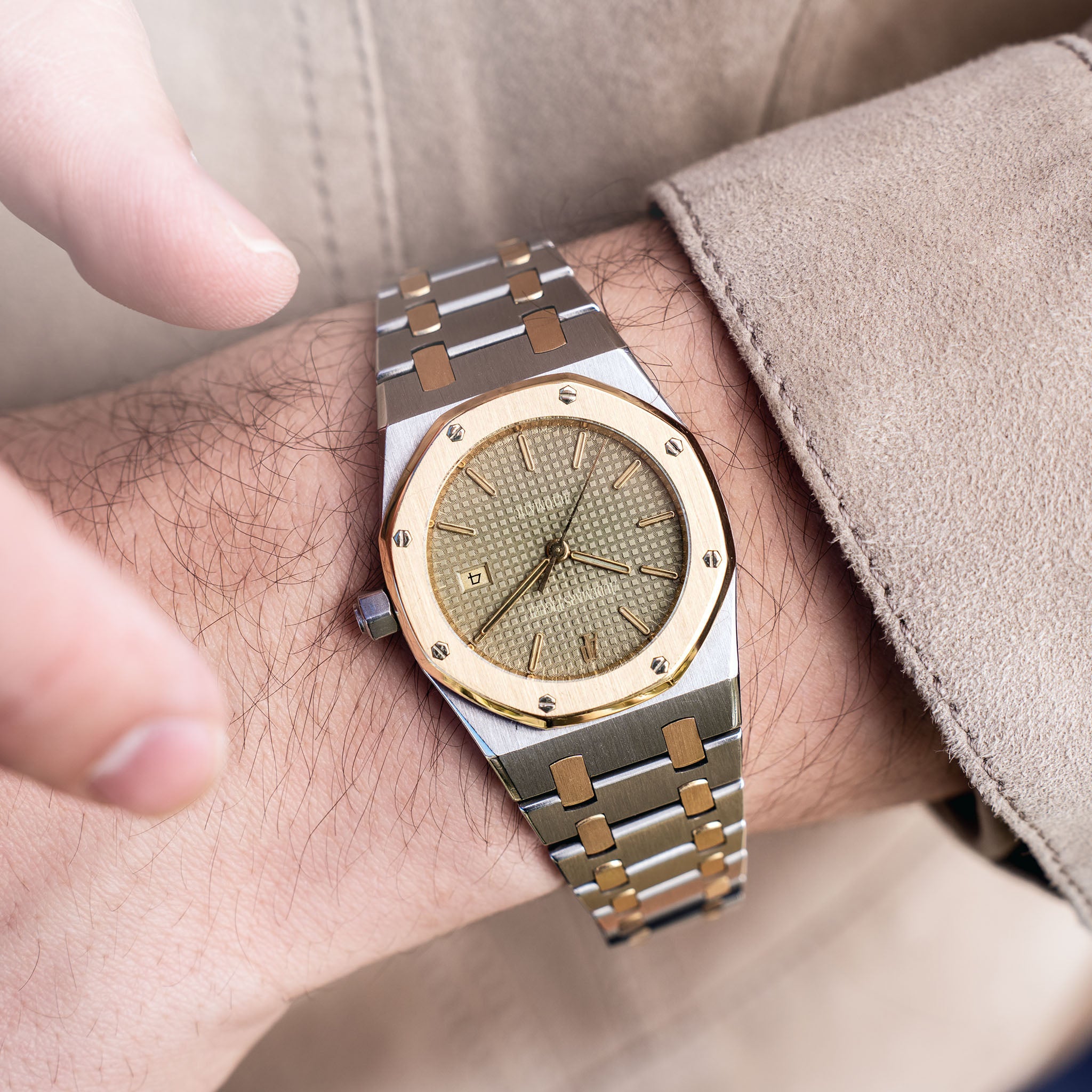 Audemars Piguet Royal Oak 15000SA Stahl Gold Bicolor mit Tropical Zifferblatt