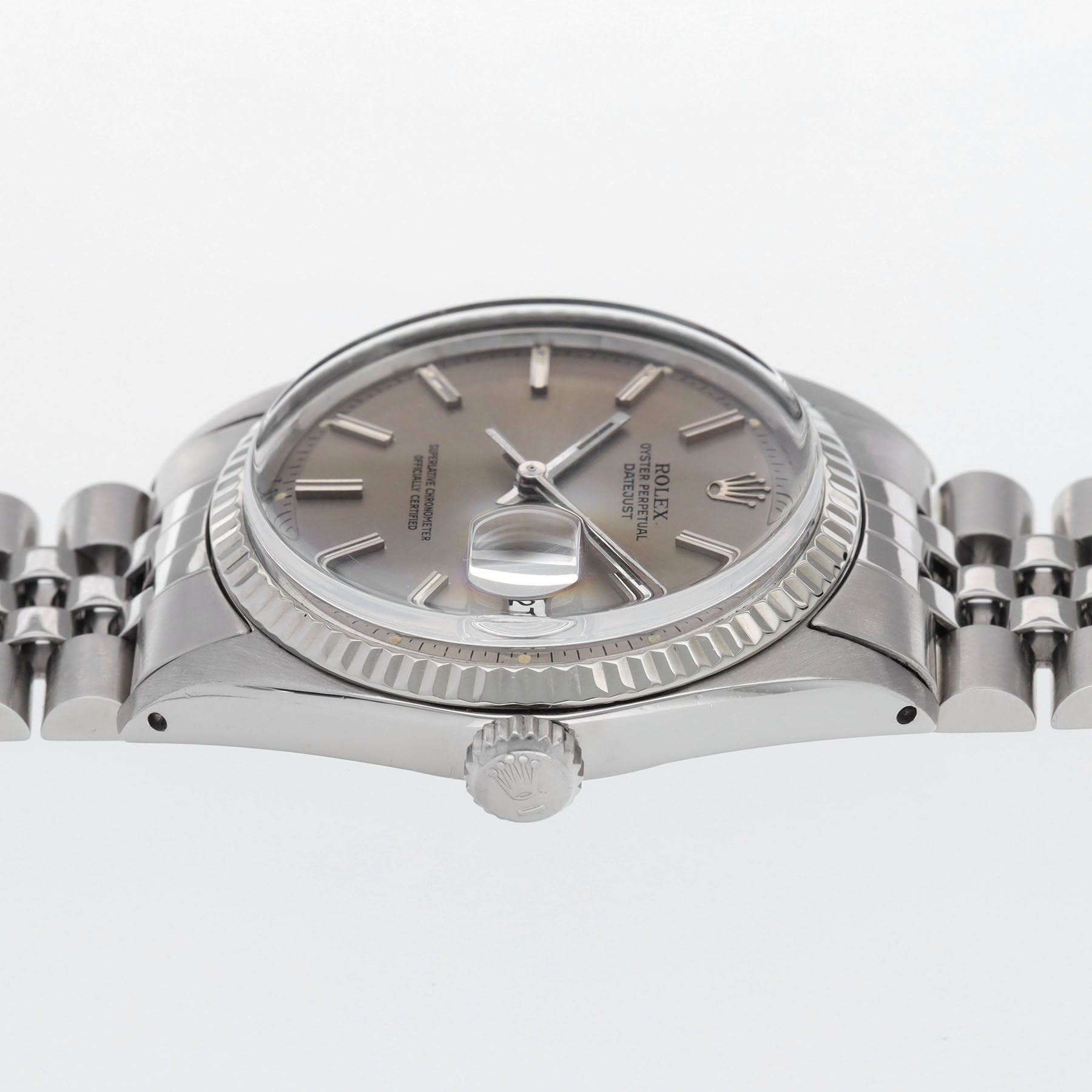 ROLEX DATEJUST 1601 Hellgraues Zifferblatt