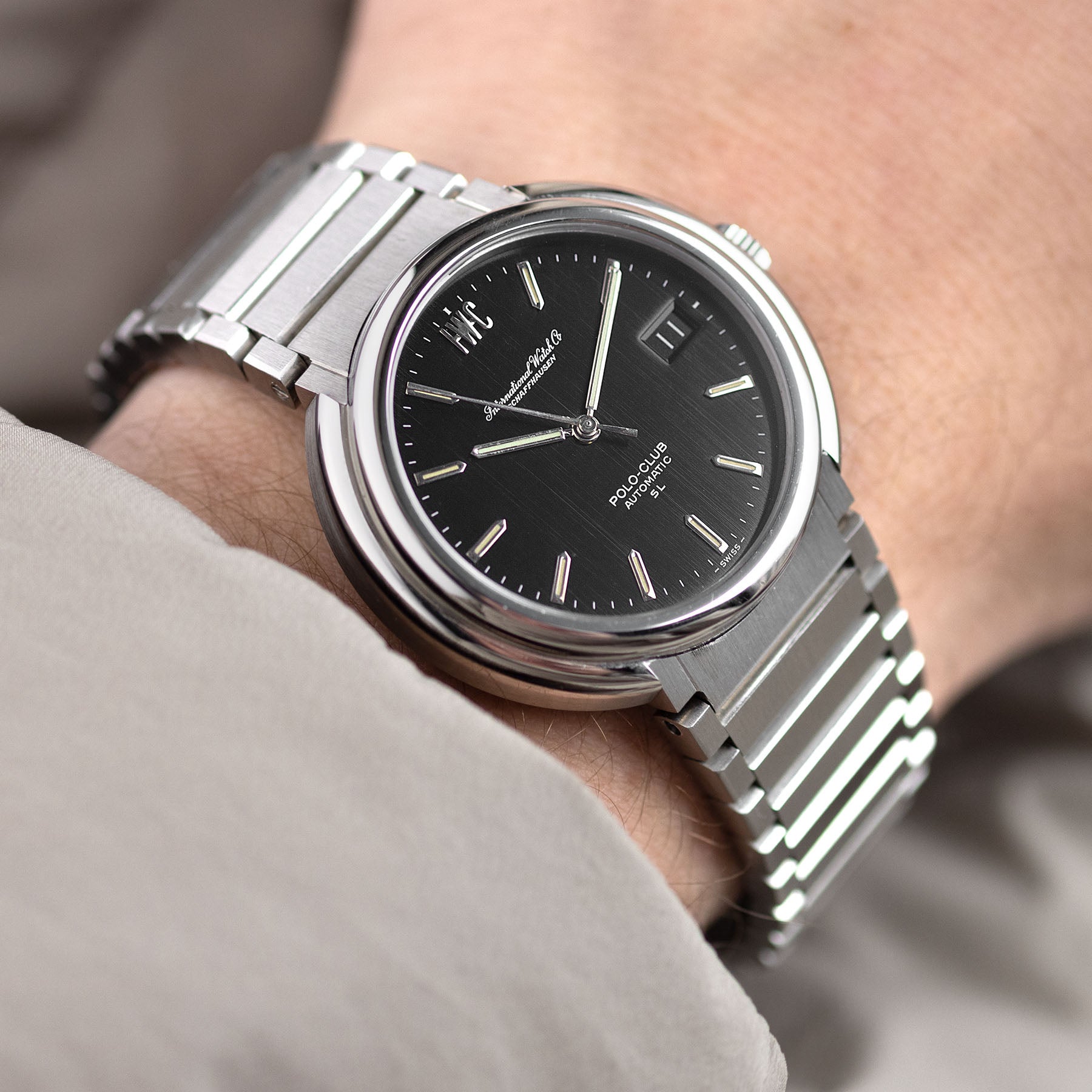 IWC Polo Club SL 1831 Stahl mit integriertem Band Gerald Genta