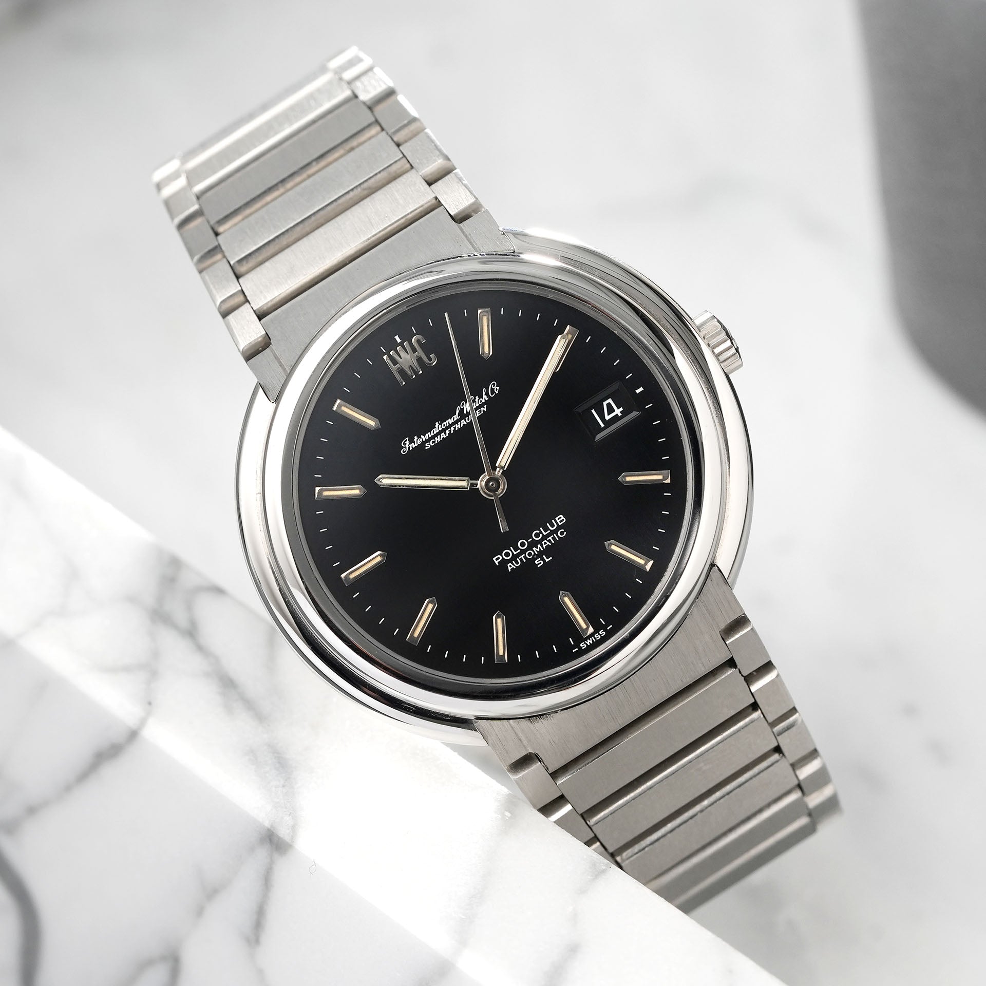 IWC Polo Club SL 1831 Stahl mit integriertem Band Gerald Genta