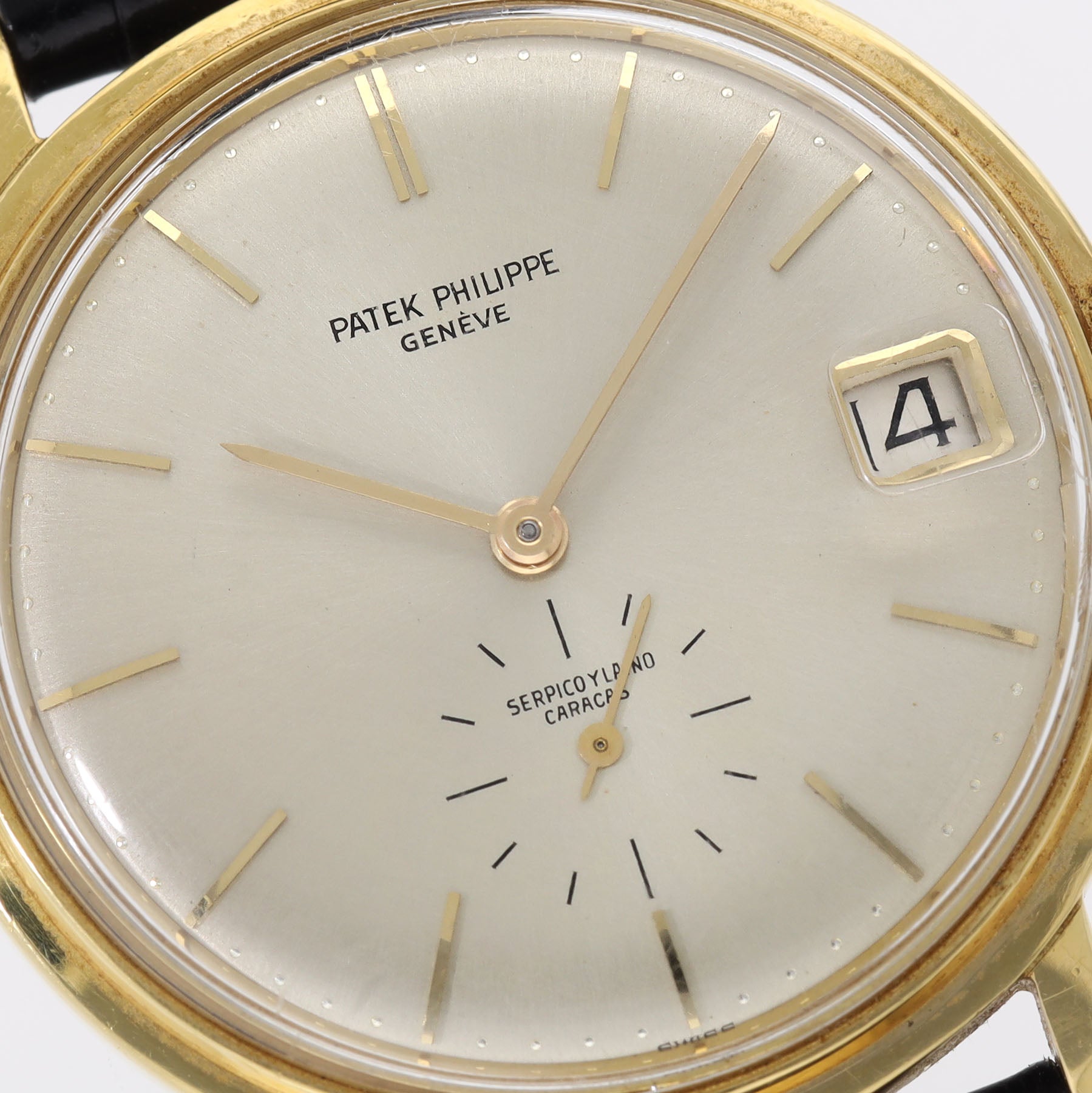 PATEK PHILIPPE CALATRAVA 3445 Signiertes Serpico y Laino Zifferblatt + Papiere