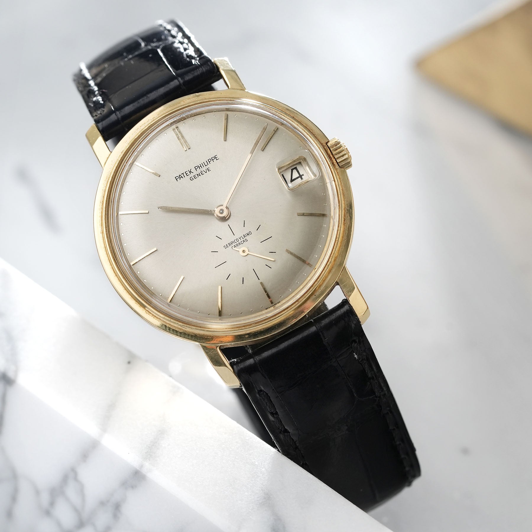 PATEK PHILIPPE CALATRAVA 3445 Signiertes Serpico y Laino Zifferblatt + Papiere