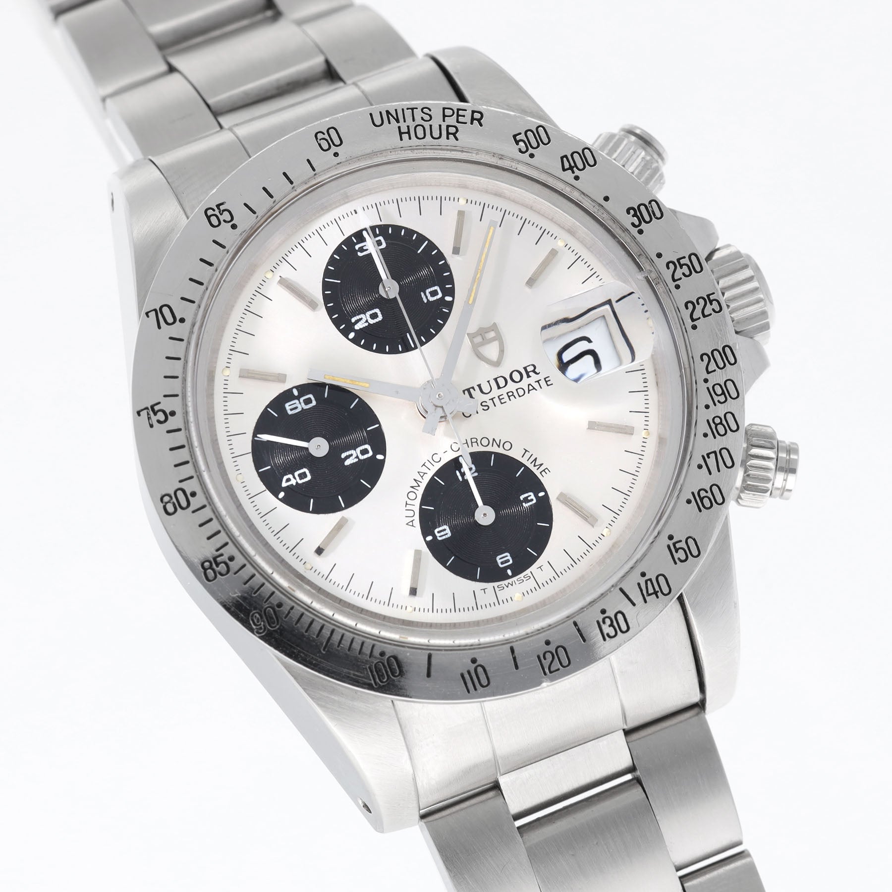 TUDOR BIG BLOCK CHRONOGRAPH 79180 Silber Zifferblatt