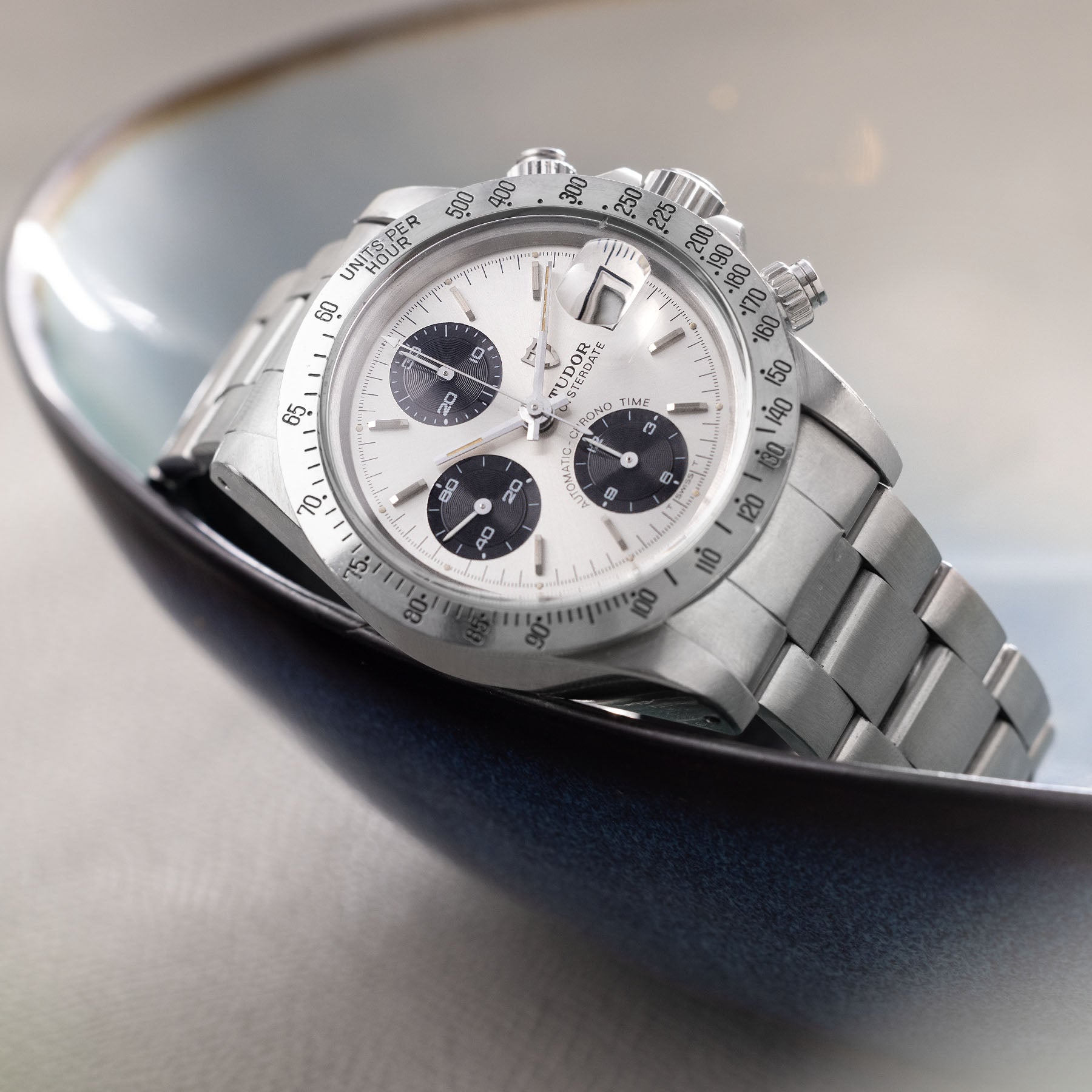 TUDOR BIG BLOCK CHRONOGRAPH 79180 Silber Zifferblatt