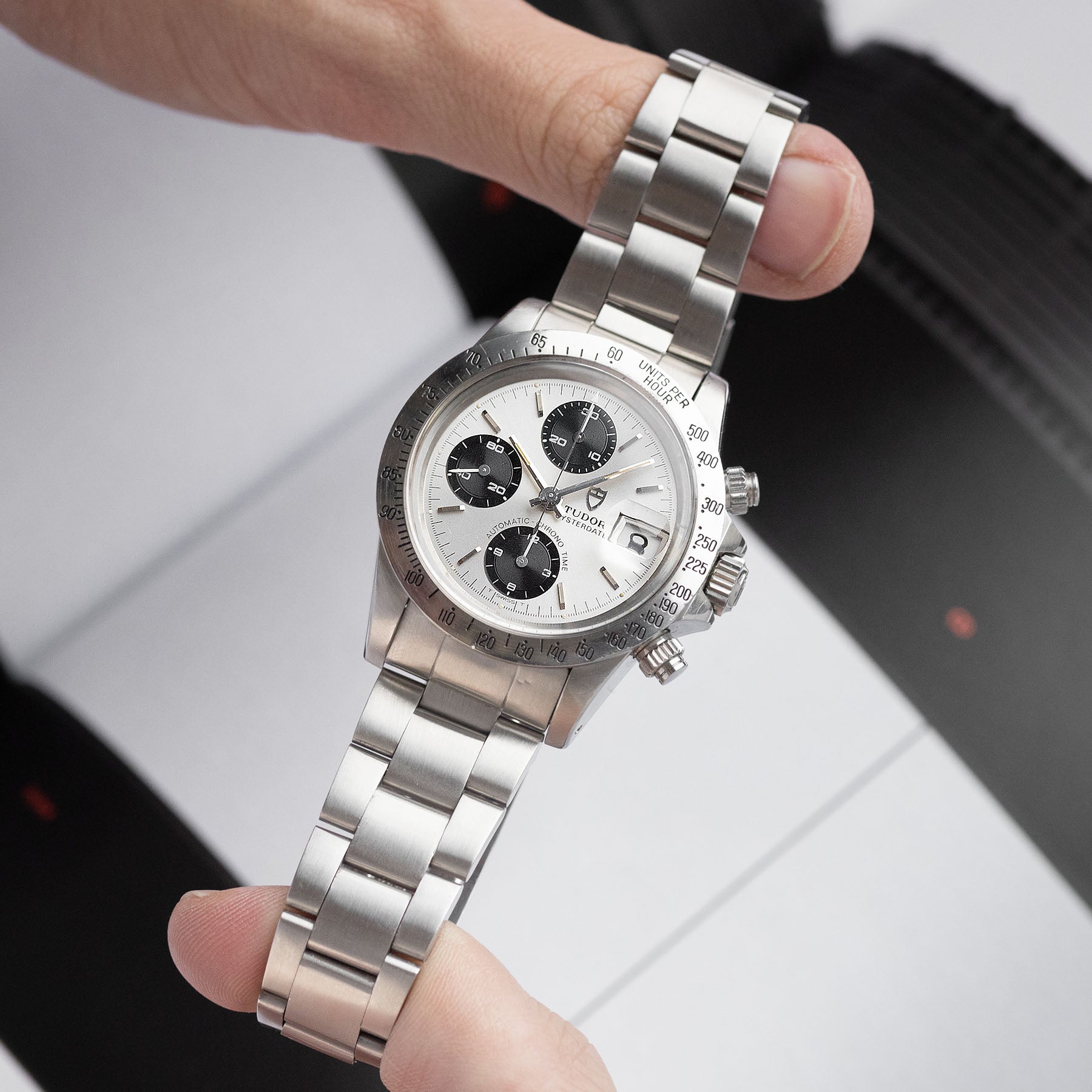 TUDOR BIG BLOCK CHRONOGRAPH 79180 Silber Zifferblatt