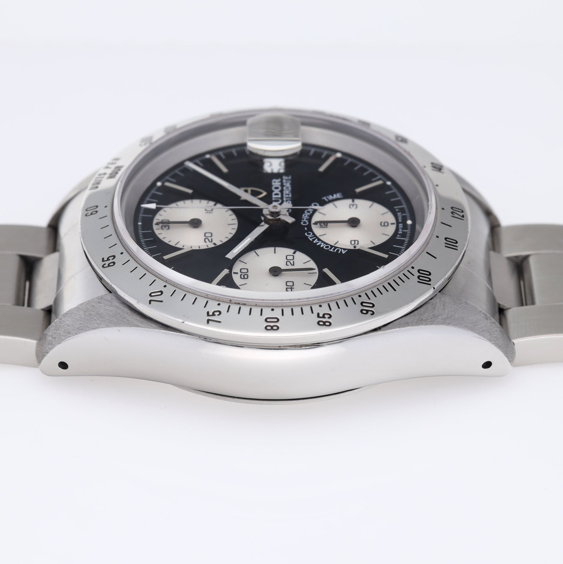 TUDOR PRINCE DATE CHRONOGHRAPH 79280 Schwarzes Zifferblatt
