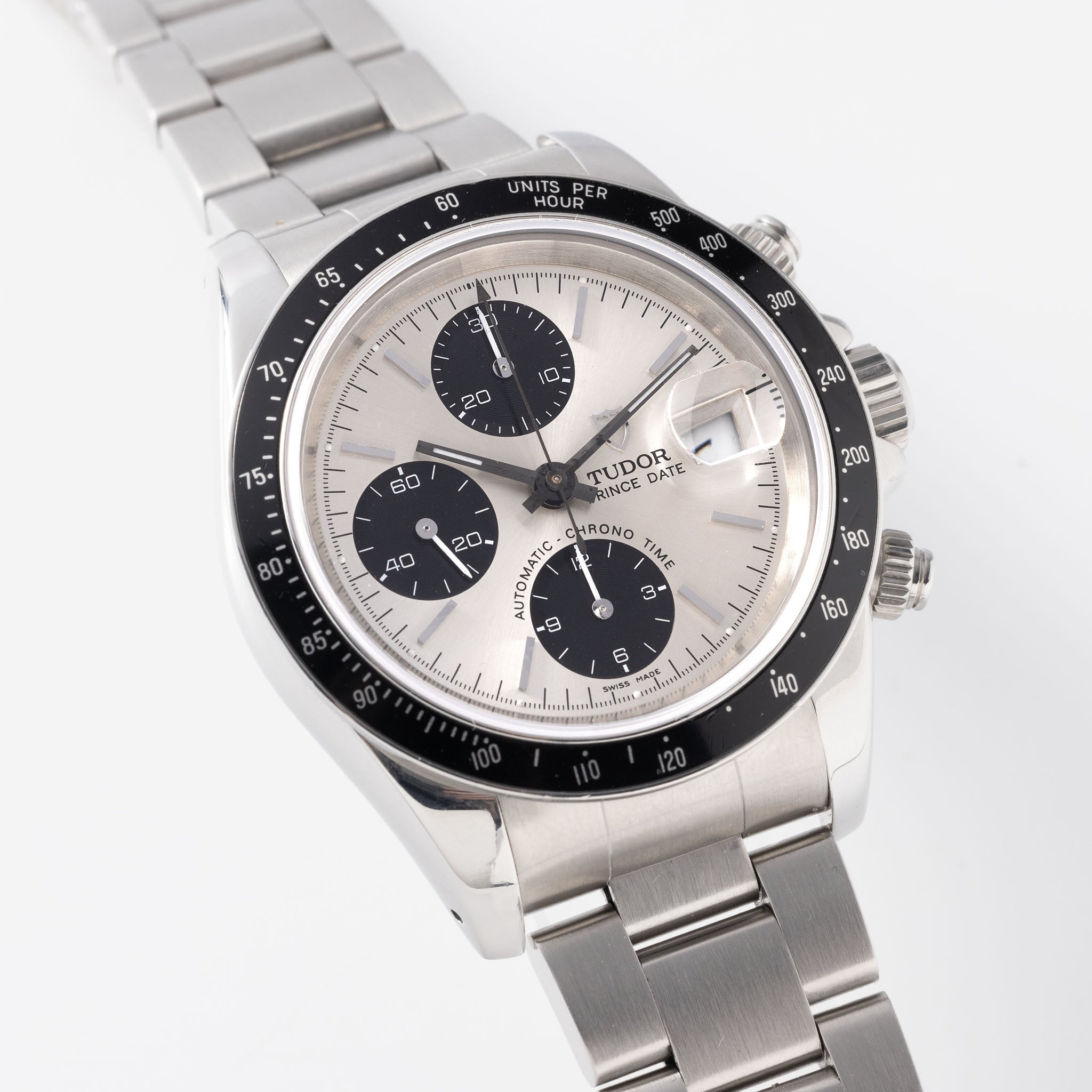 TUDOR PRINCE DATE CHRONOGRAPH 78260 Silbernes Zifferblatt
