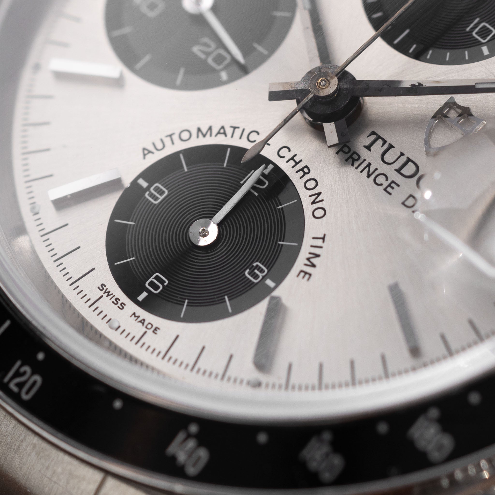 TUDOR PRINCE DATE CHRONOGRAPH 78260 Silbernes Zifferblatt
