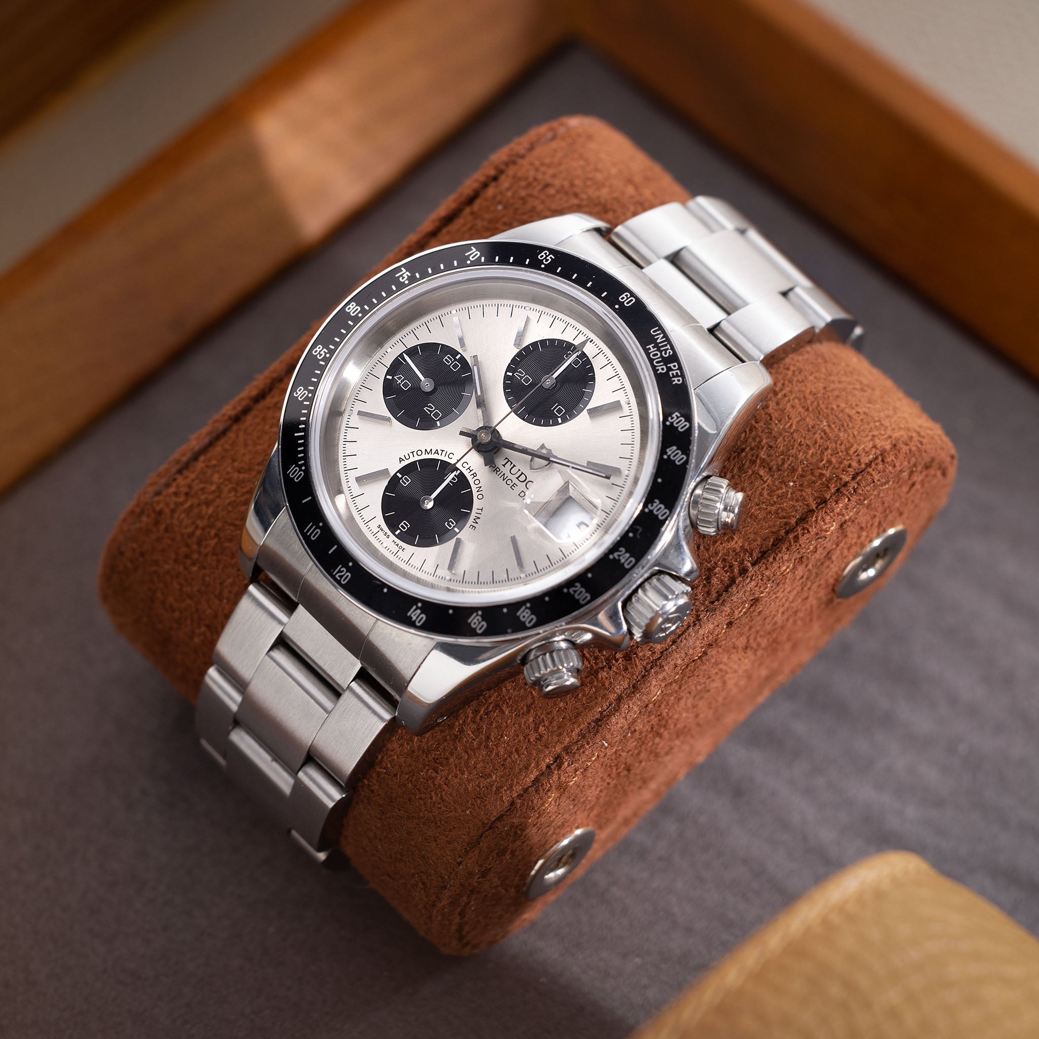TUDOR PRINCE DATE CHRONOGRAPH 78260 Silbernes Zifferblatt