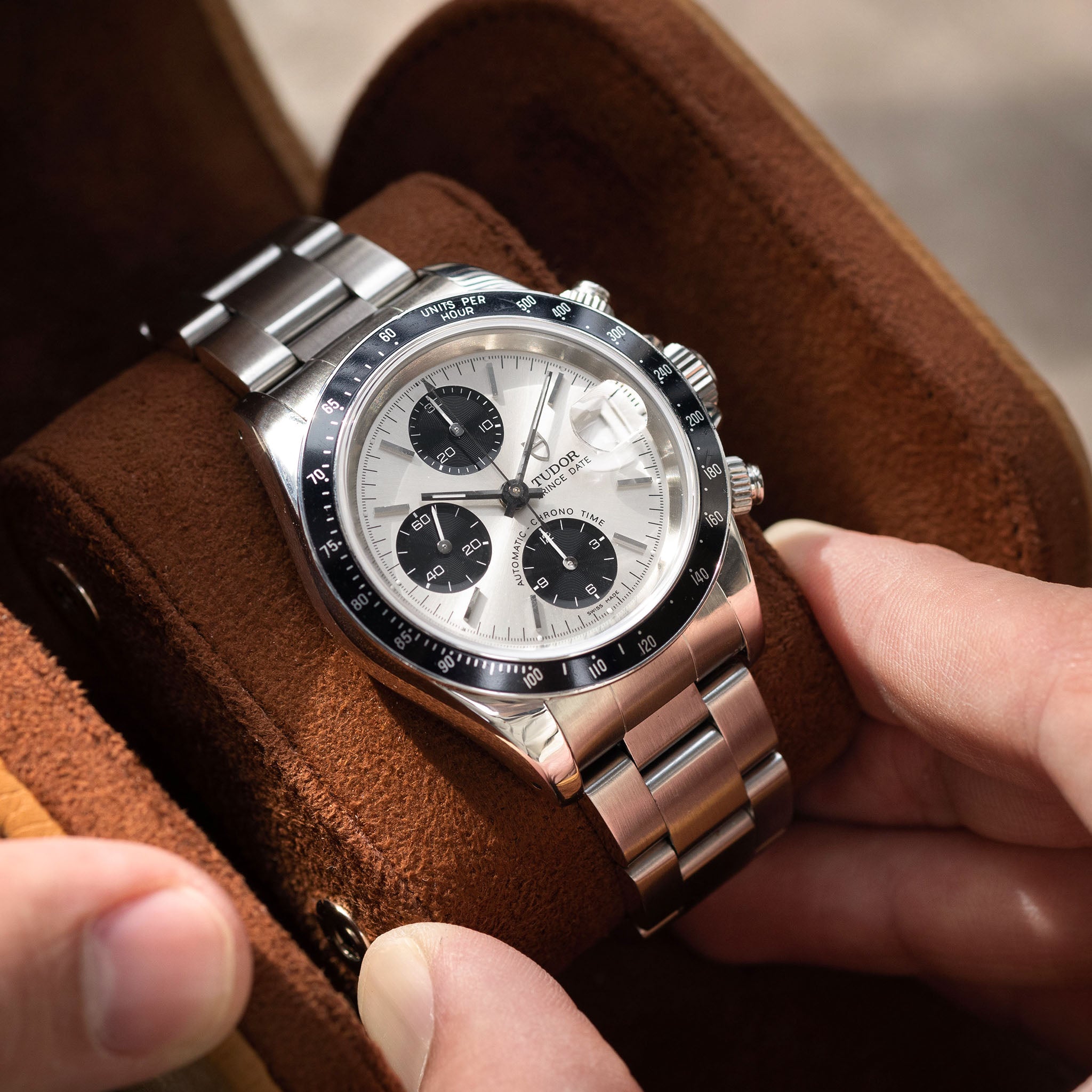 TUDOR PRINCE DATE CHRONOGRAPH 78260 Silbernes Zifferblatt