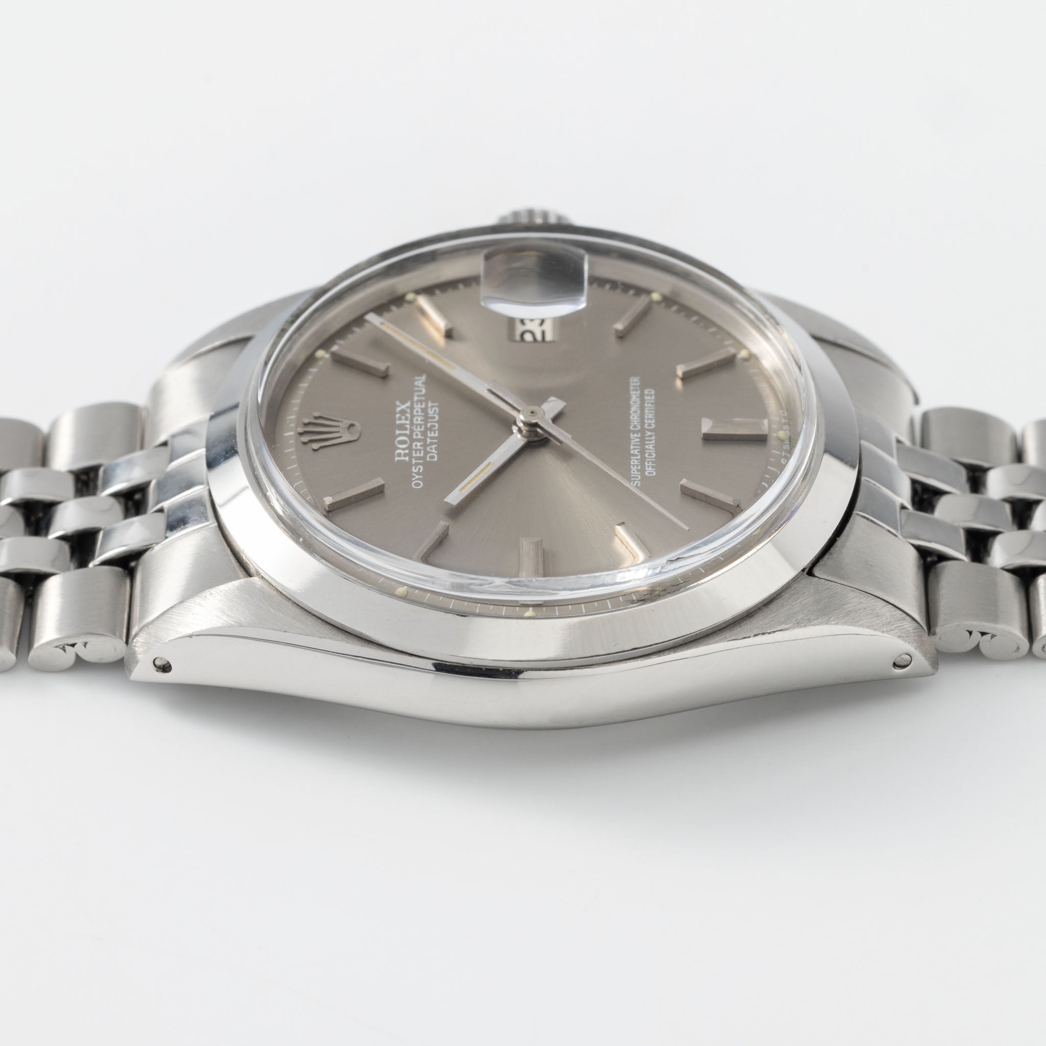 ROLEX DATEJUST 1600 Graues Soleil Sigma Zifferblatt