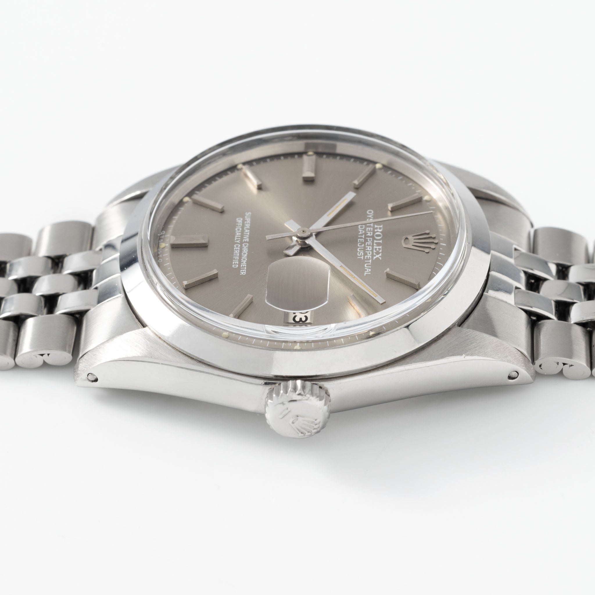 ROLEX DATEJUST 1600 Graues Soleil Sigma Zifferblatt