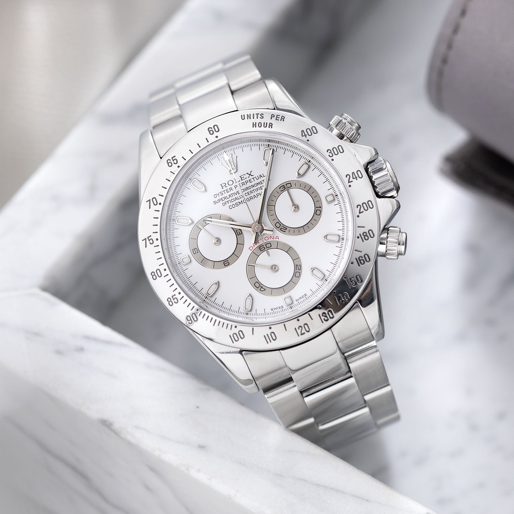 ROLEX DAYTONA 116520 Weißes Zifferblatt