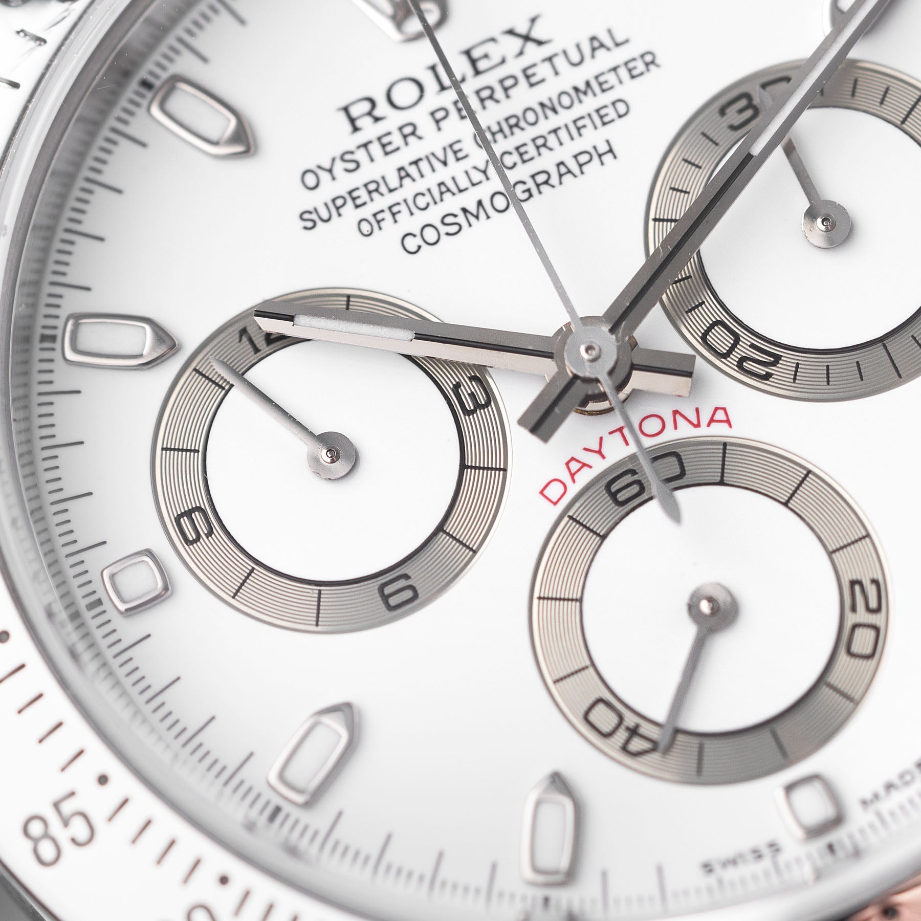 ROLEX DAYTONA 116520 Weißes Zifferblatt