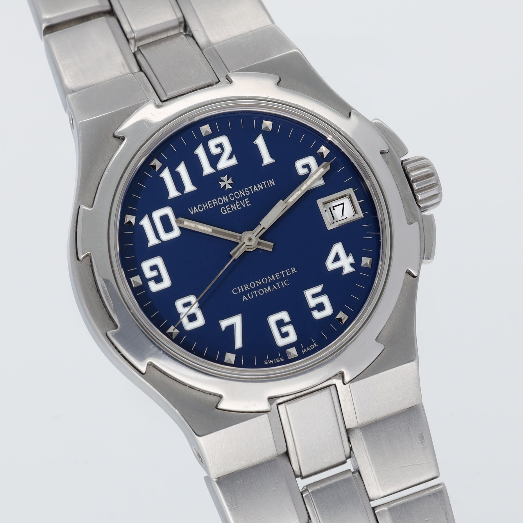 Vacheron Constantin Overseas 42042 Seltenes Military Blaues Zifferblatt