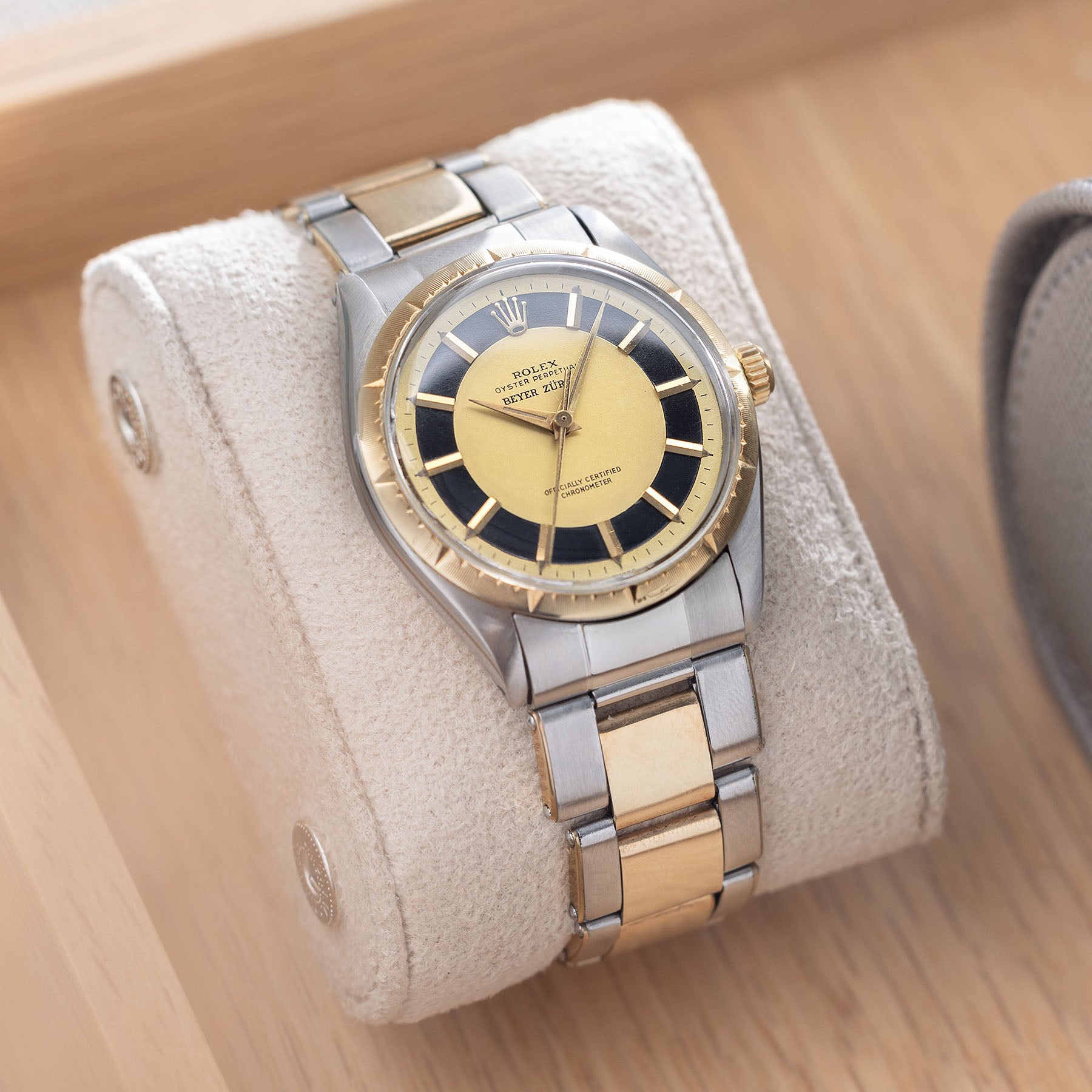 ROLEX OYSTER PERPETUAL 6582 Doppelt Signiertes Beyer Zifferblatt