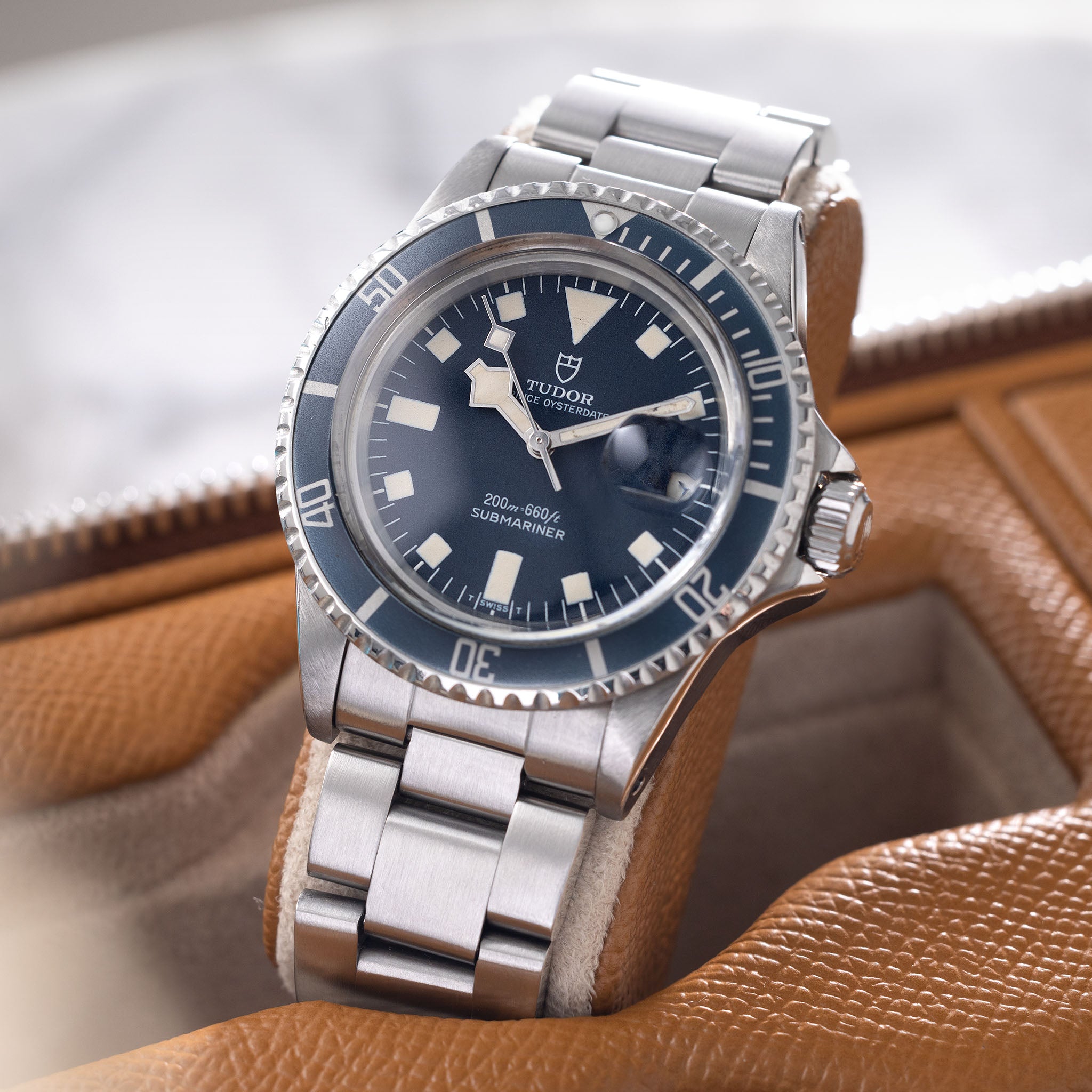 Tudor Submariner Date Snowflake Blaues Zifferblatt Referenz 9411