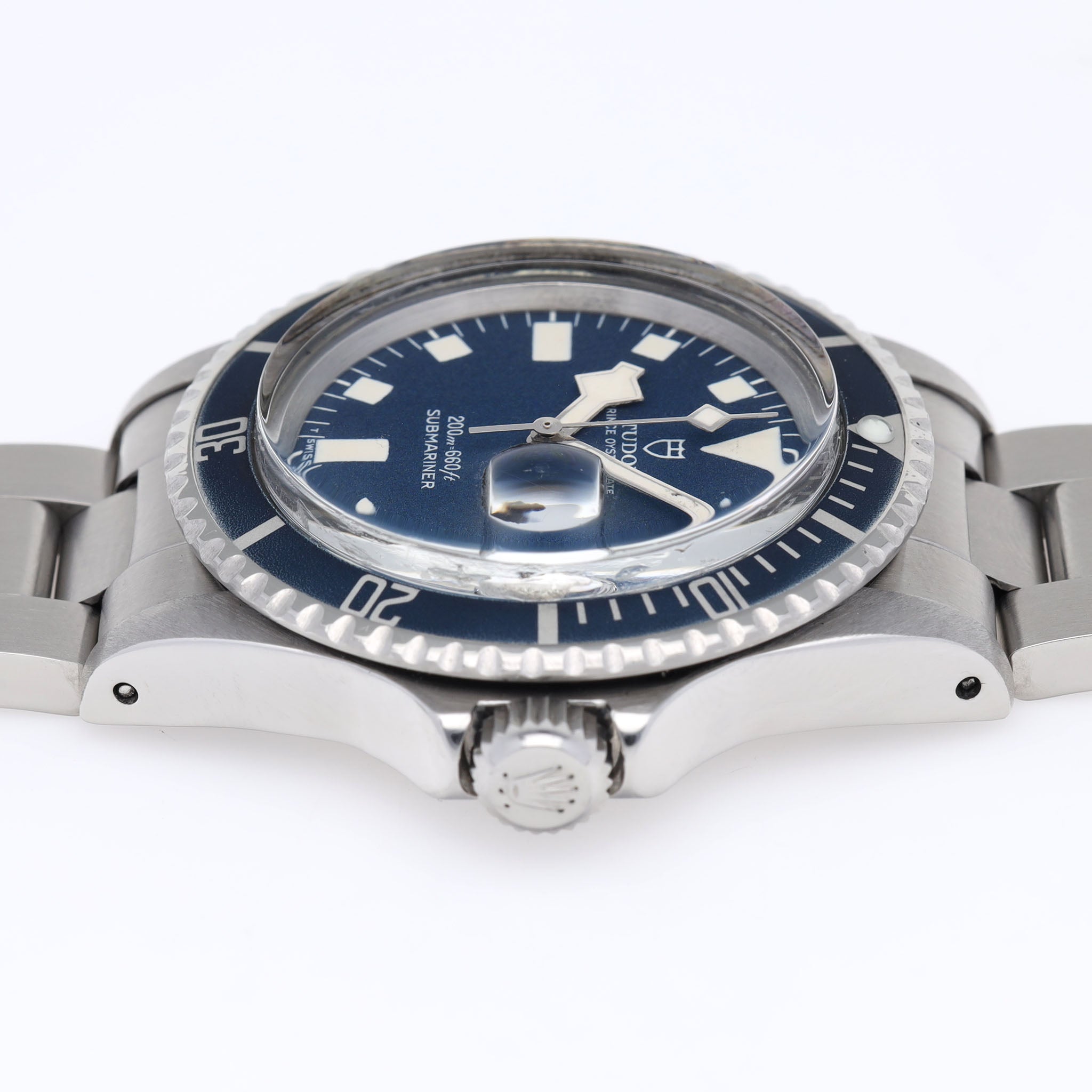 Tudor Submariner Date Snowflake Blaues Zifferblatt Referenz 9411