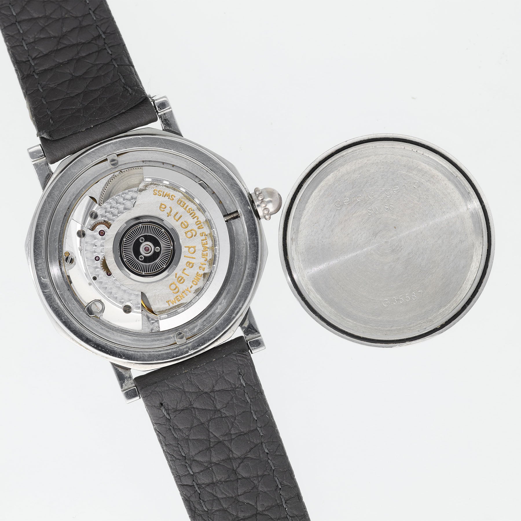 Gerald Genta Octo Schwarzes Zifferblatt Referenz G35587