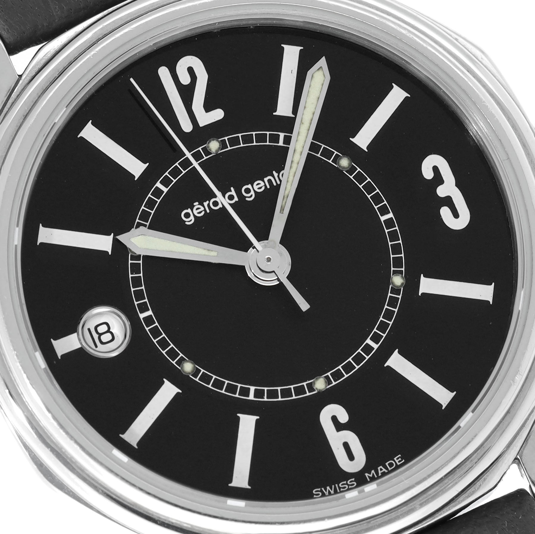 Gerald Genta Octo Schwarzes Zifferblatt Referenz G35587