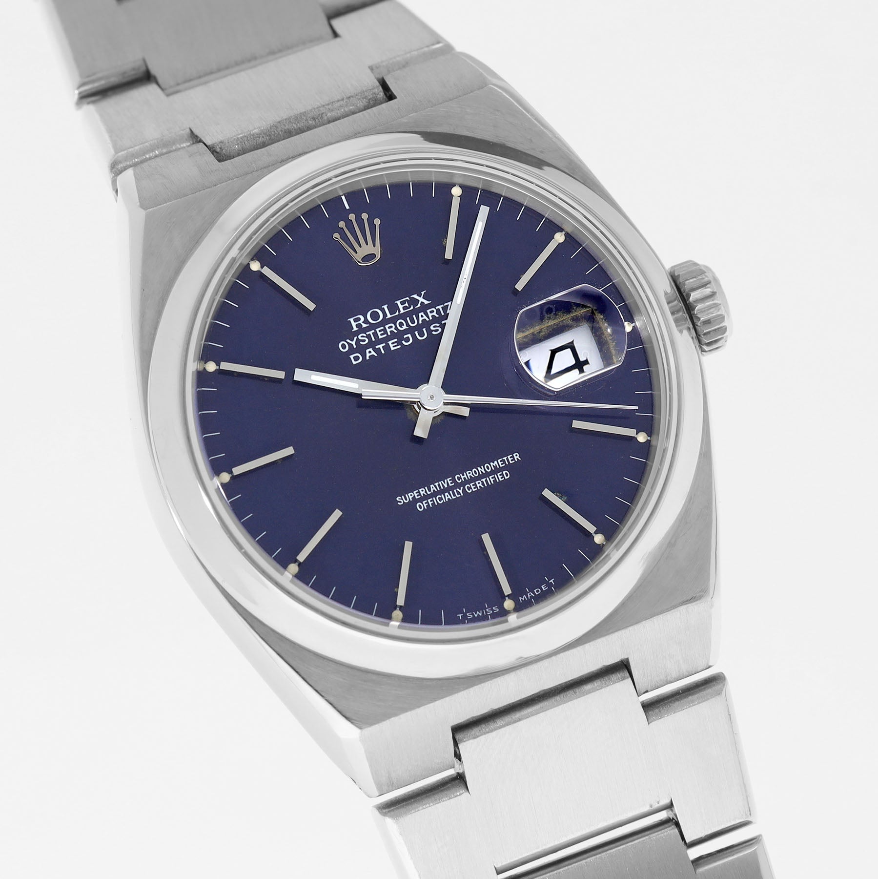 Rolex Datejust Oysterquartz Referenz 17000 Lila Zifferblatt