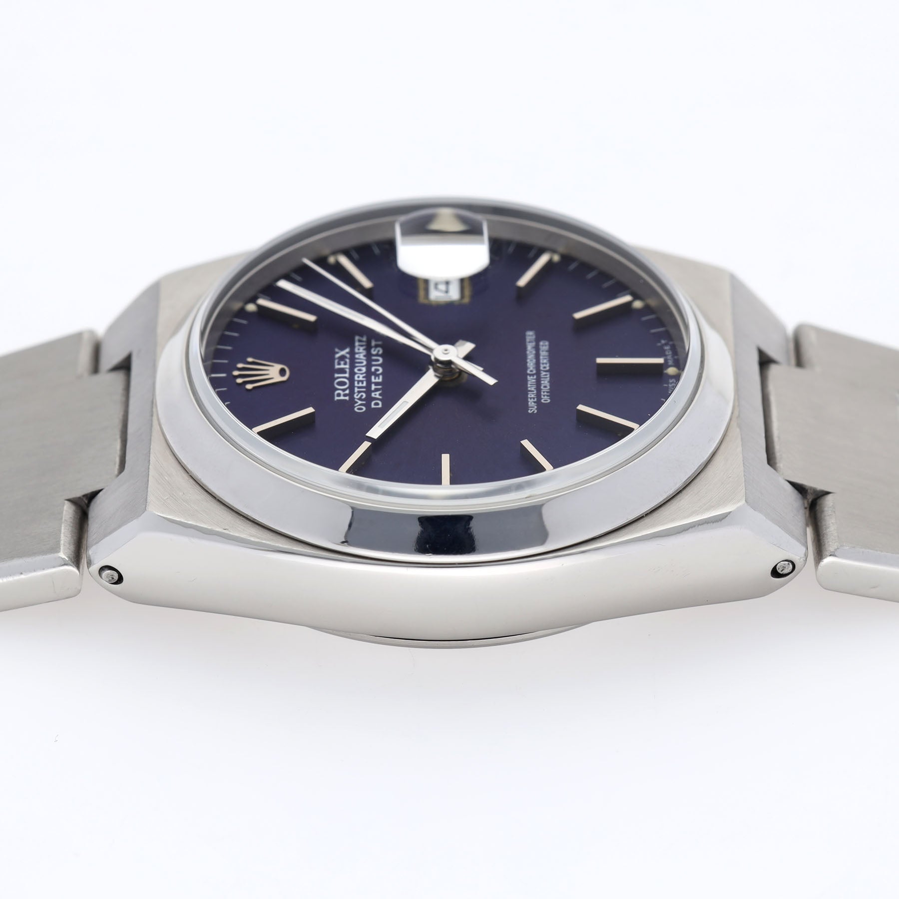 Rolex Datejust Oysterquartz Referenz 17000 Lila Zifferblatt