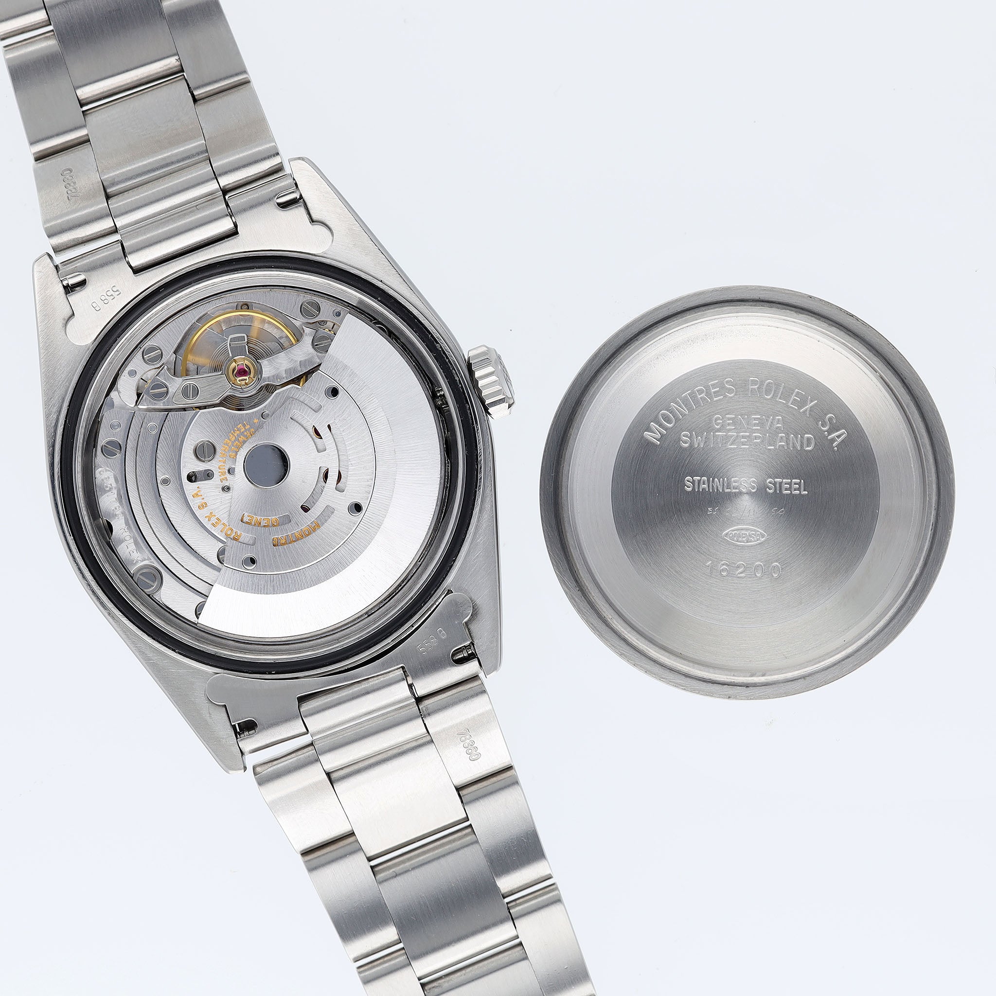Rolex Datejust Referenz 16200 schwarzes Zifferblatt