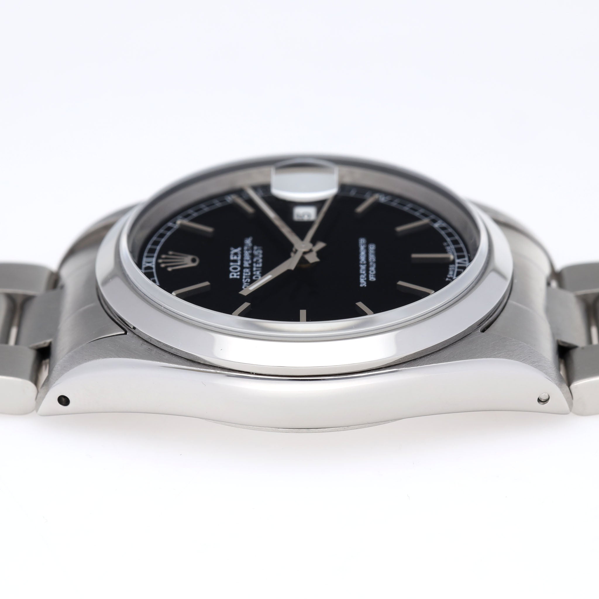 Rolex Datejust Referenz 16200 schwarzes Zifferblatt
