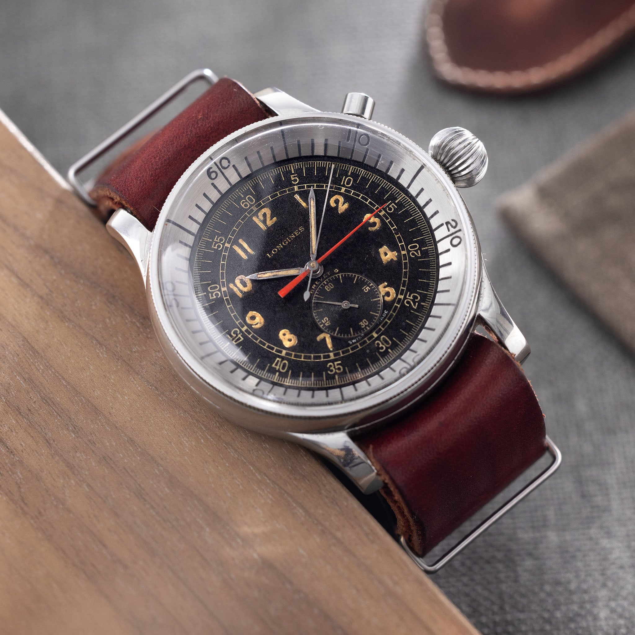 Longines Chronostop Referenz 5824 Mit Auszug Aus Dem Archiv