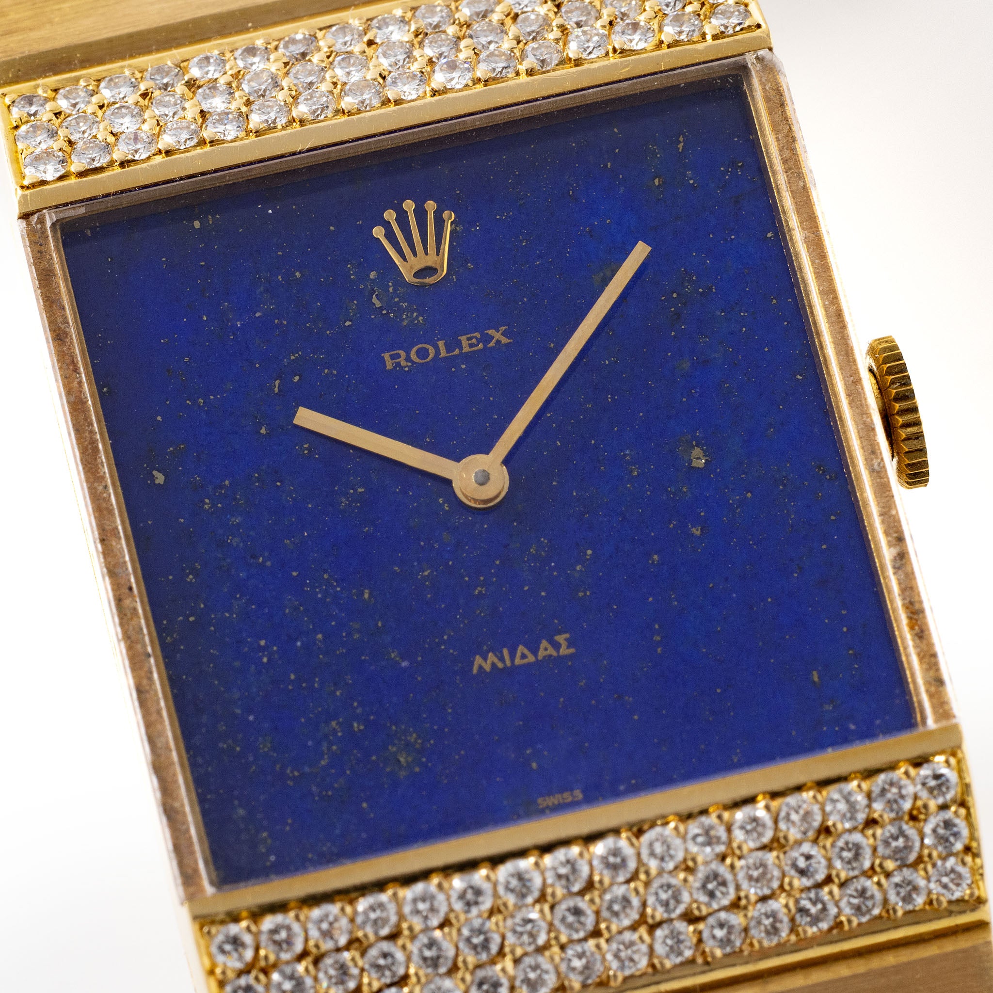 Rolex King Midas 4611 Lapis Lazuli Zifferblatt MIt Diamantbesatz