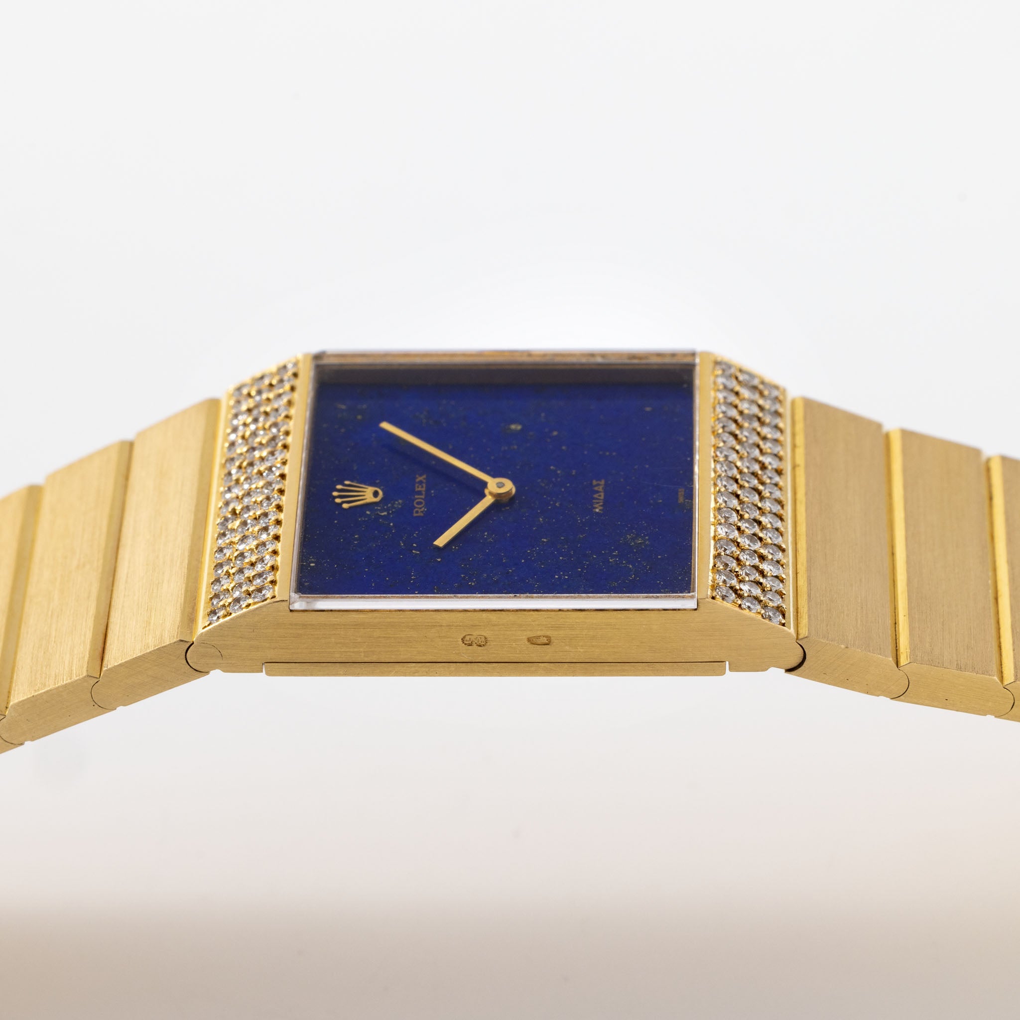 Rolex King Midas 4611 Lapis Lazuli Zifferblatt MIt Diamantbesatz